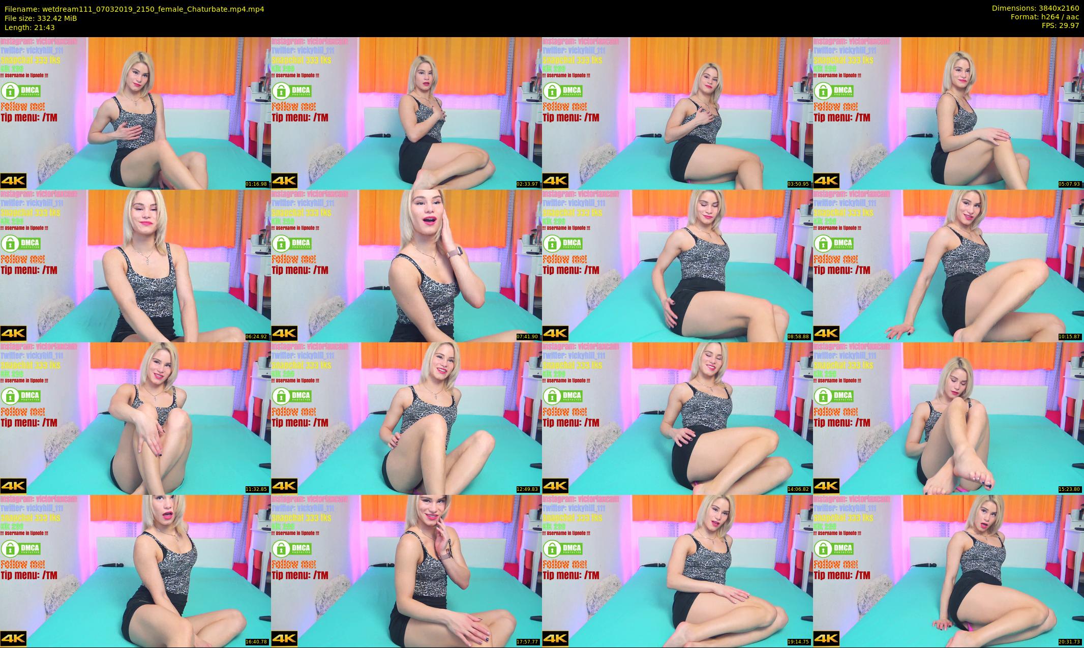 wetdream111 — 22 minute Chaturbate couple cam show recording, 4K, Mar 7, 2019
