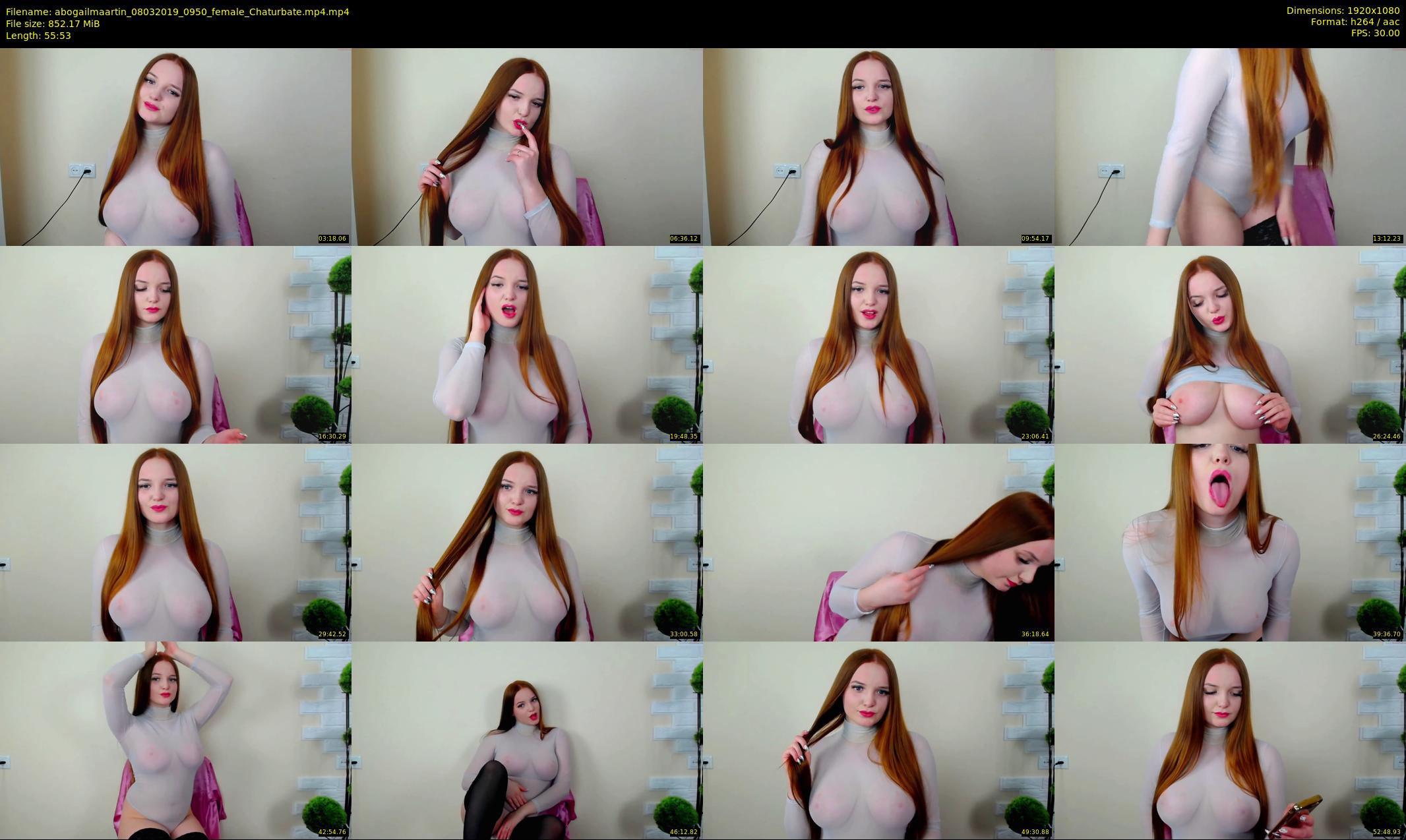 abogailmaartin — 56 minute Chaturbate female cam show recording, 1080p, Mar 8, 2019