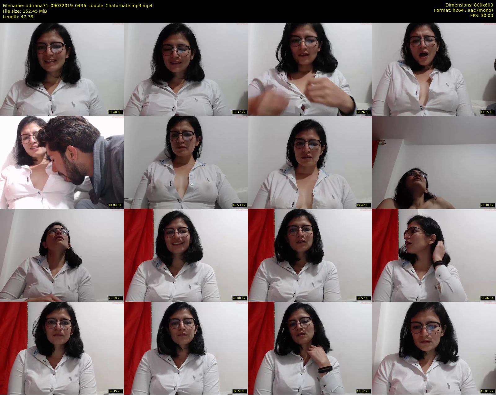 adriana71 — 48 minute Chaturbate couple cam show recording, 480p, Mar 9, 2019
