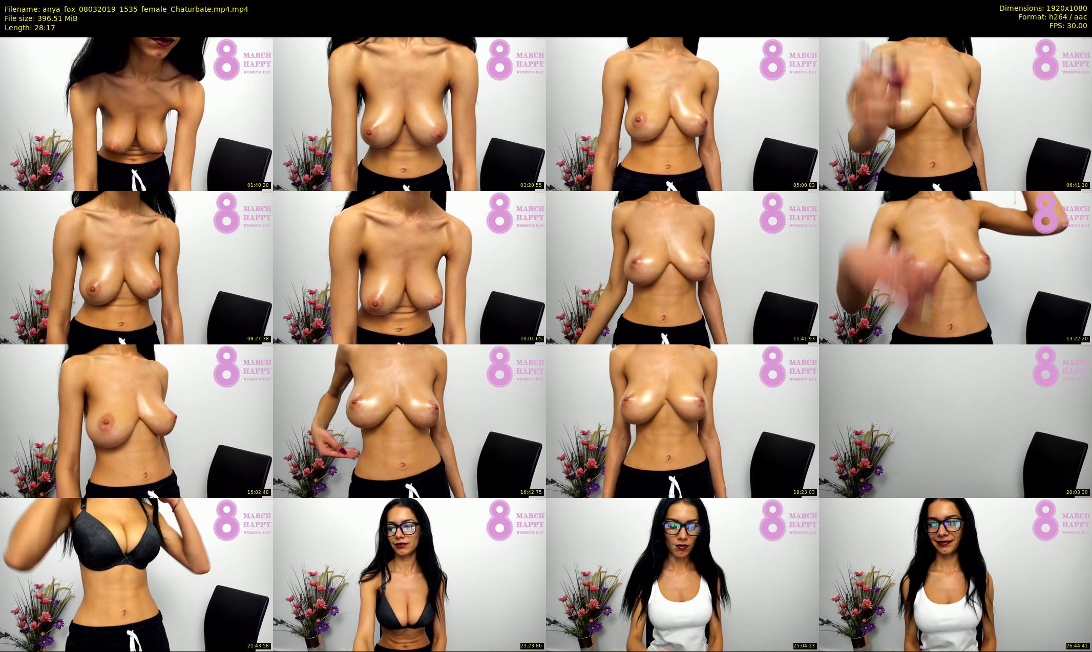anya_fox — 29 minute Chaturbate female cam show recording, 1080p, Mar 8, 2019