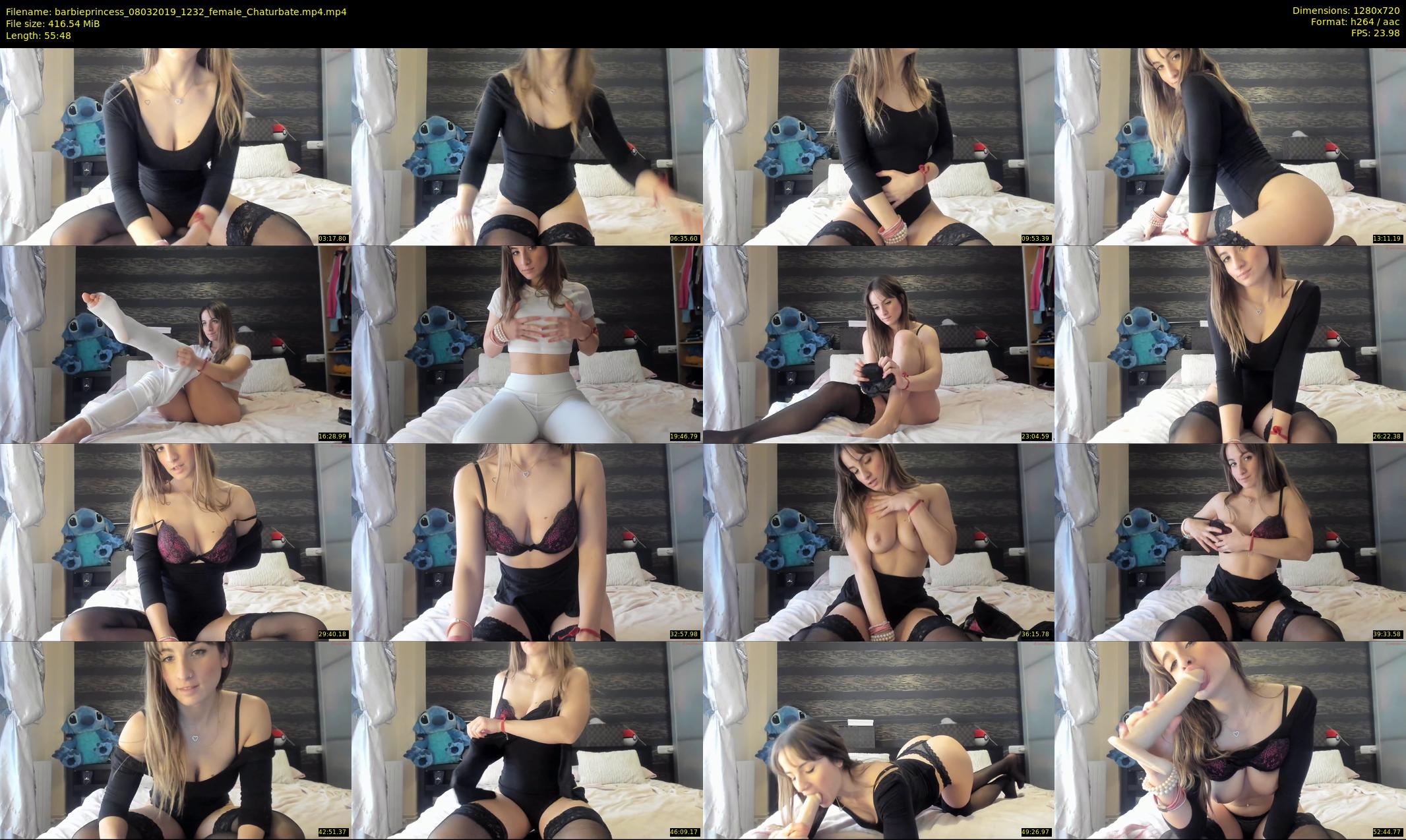 barbieprincess — 56 minute Chaturbate female cam show recording, 720p, Mar 8, 2019