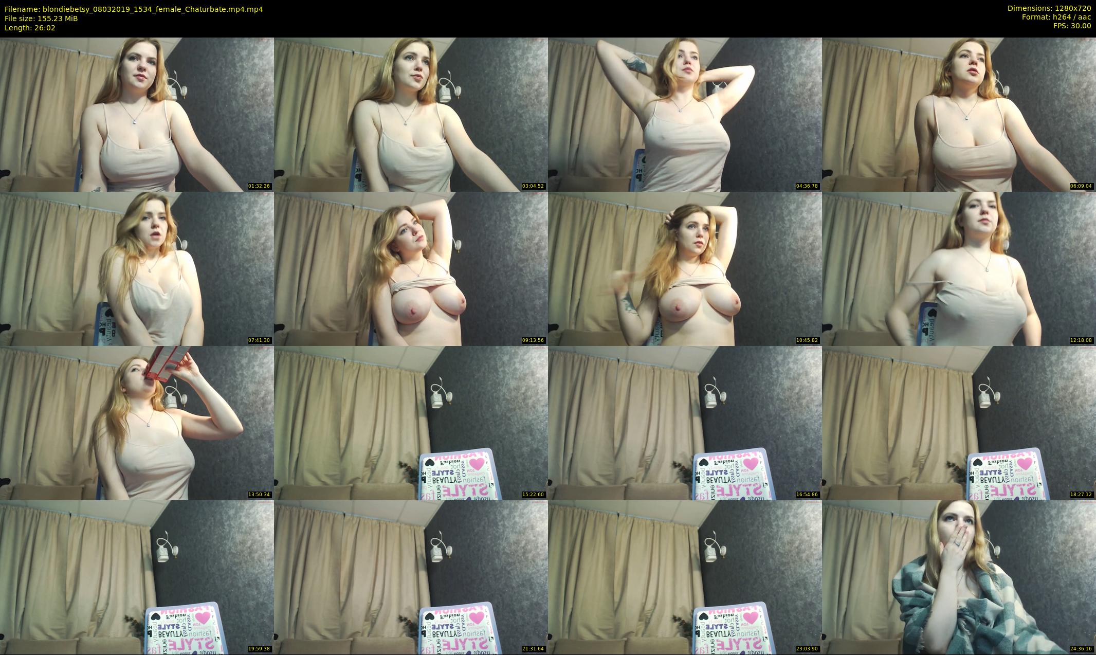 blondiebetsy — 27 minute Chaturbate female cam show recording, 720p, Mar 8, 2019