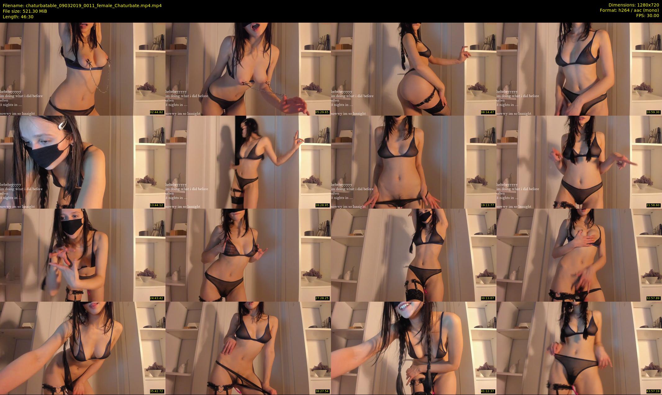 chaturbatable — 47 minute Chaturbate couple cam show recording, 720p, Mar 9, 2019