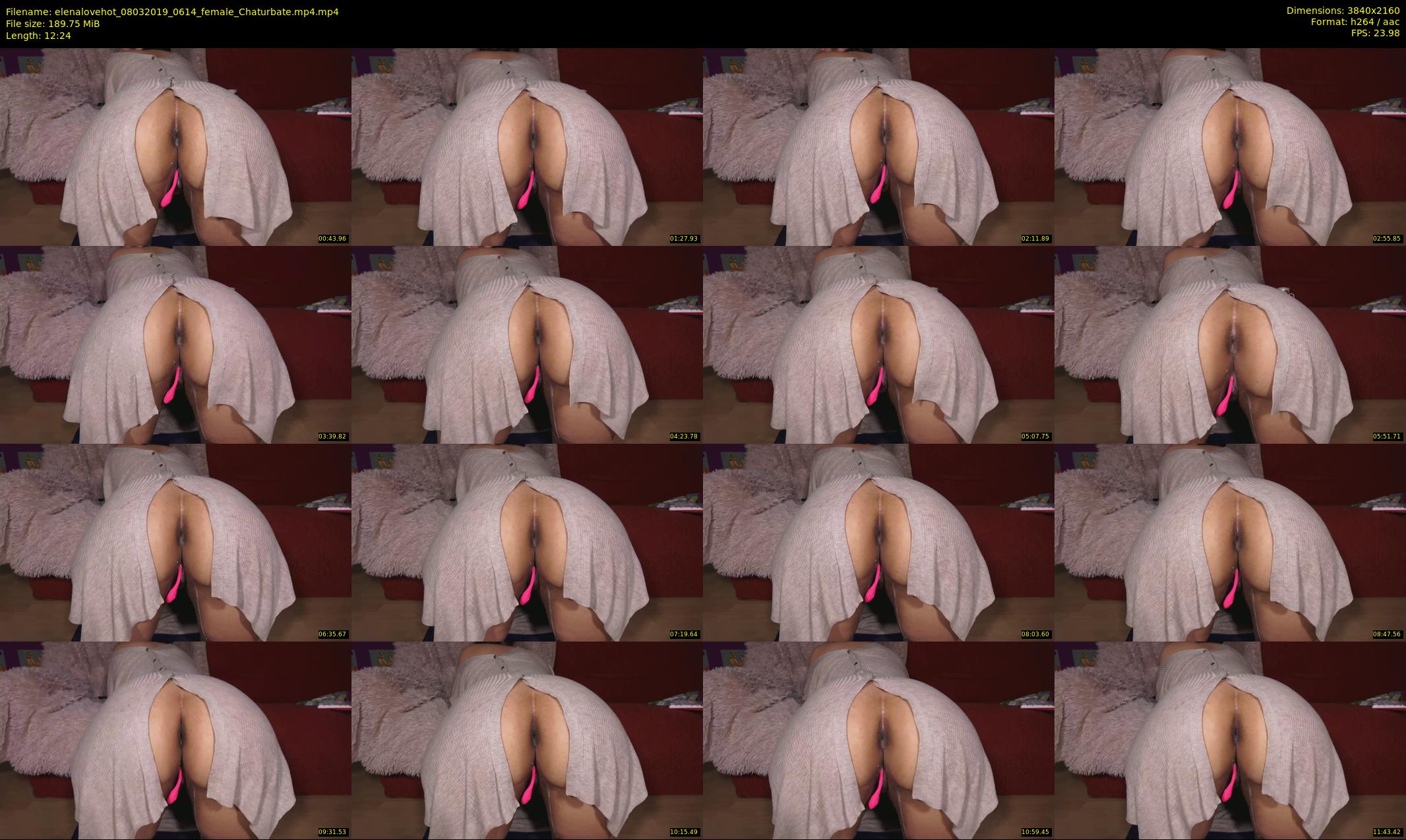 elenalovehot — 13 minute Chaturbate female cam show recording, 4K, Mar 8, 2019