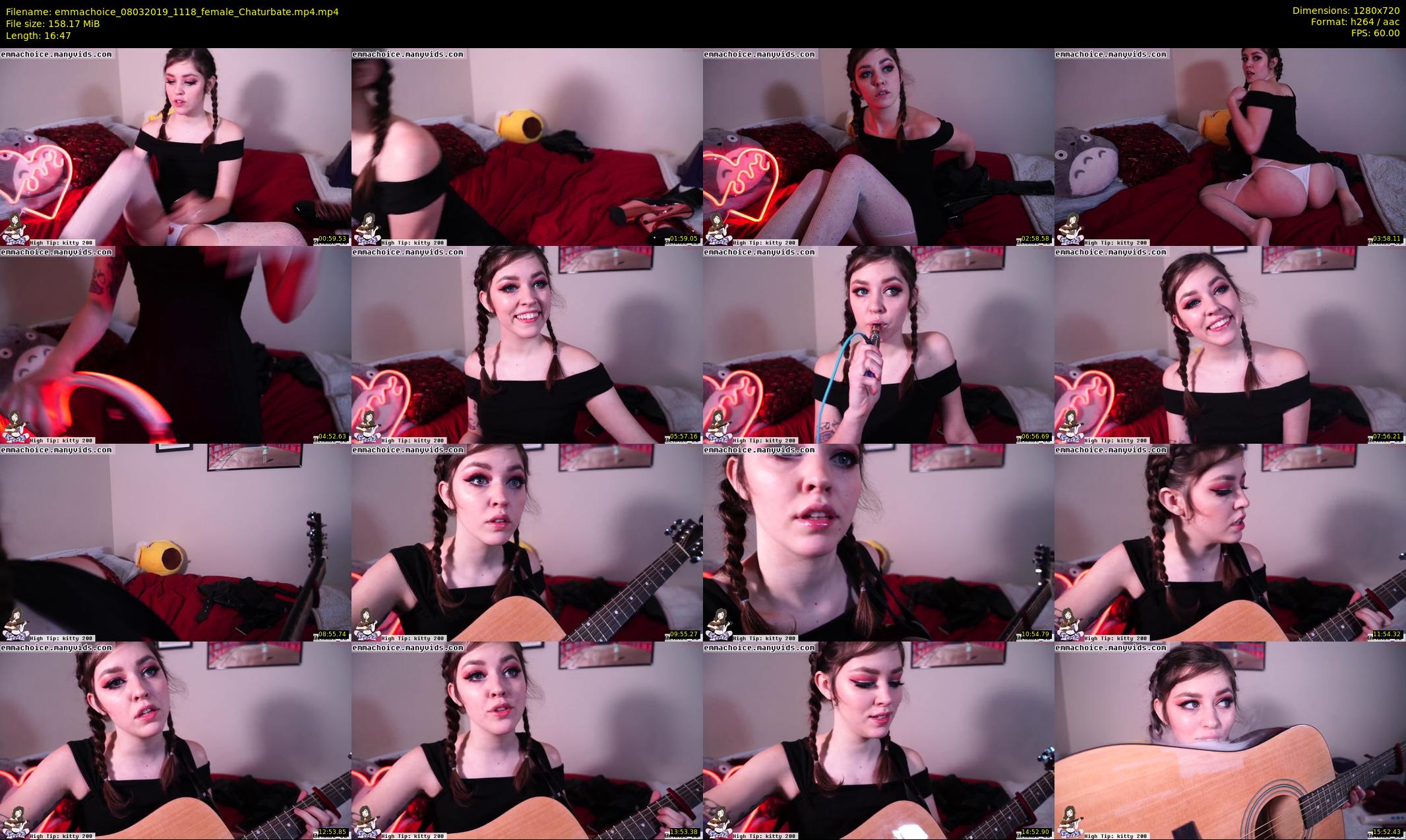 emmachoice — 17 minute Chaturbate female cam show recording, 720p, Mar 8, 2019