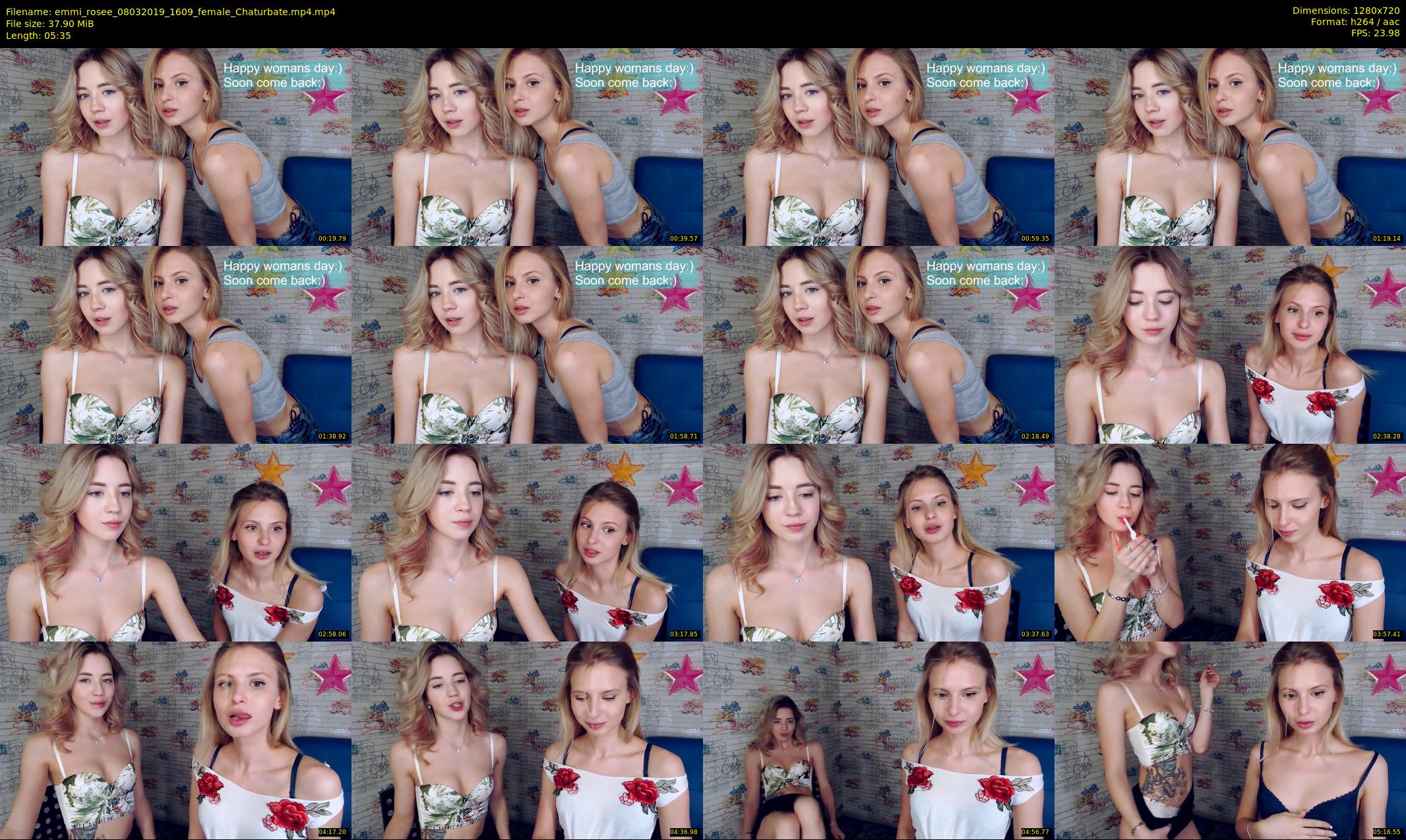 emmi_rosee — 6 minute Chaturbate female cam show recording, 720p, Mar 8, 2019