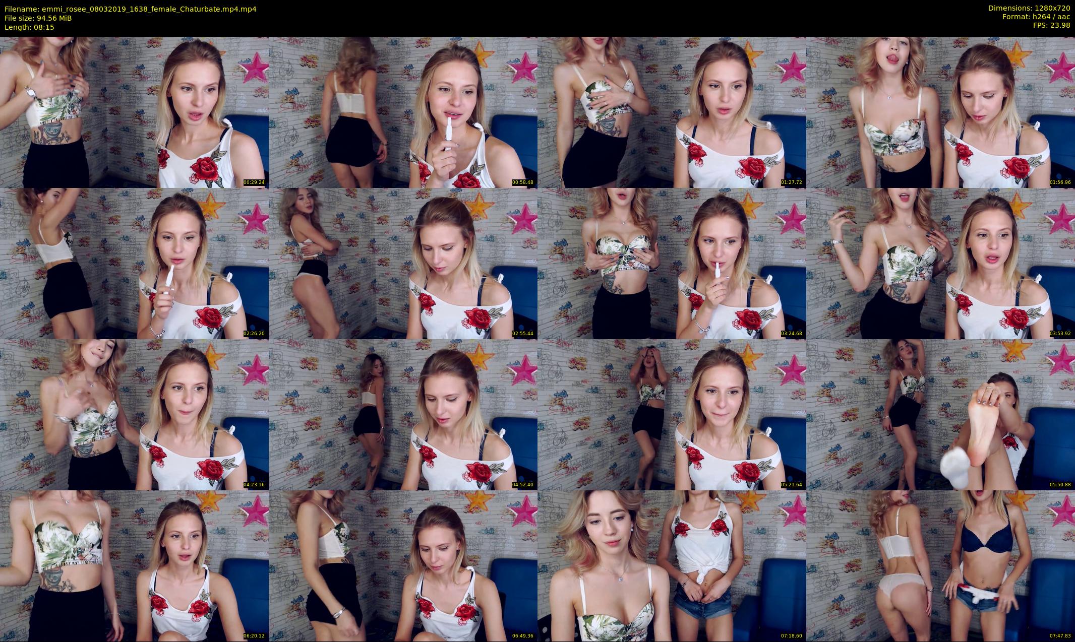 emmi_rosee — 9 minute Chaturbate female cam show recording, 720p, Mar 8, 2019