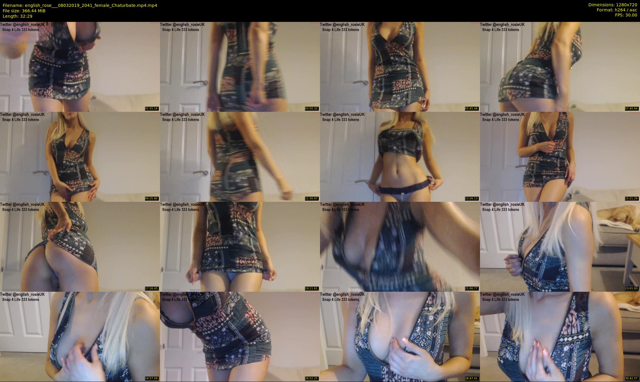 english_rose__ — 33 minute Chaturbate female cam show recording, 720p, Mar 8, 2019