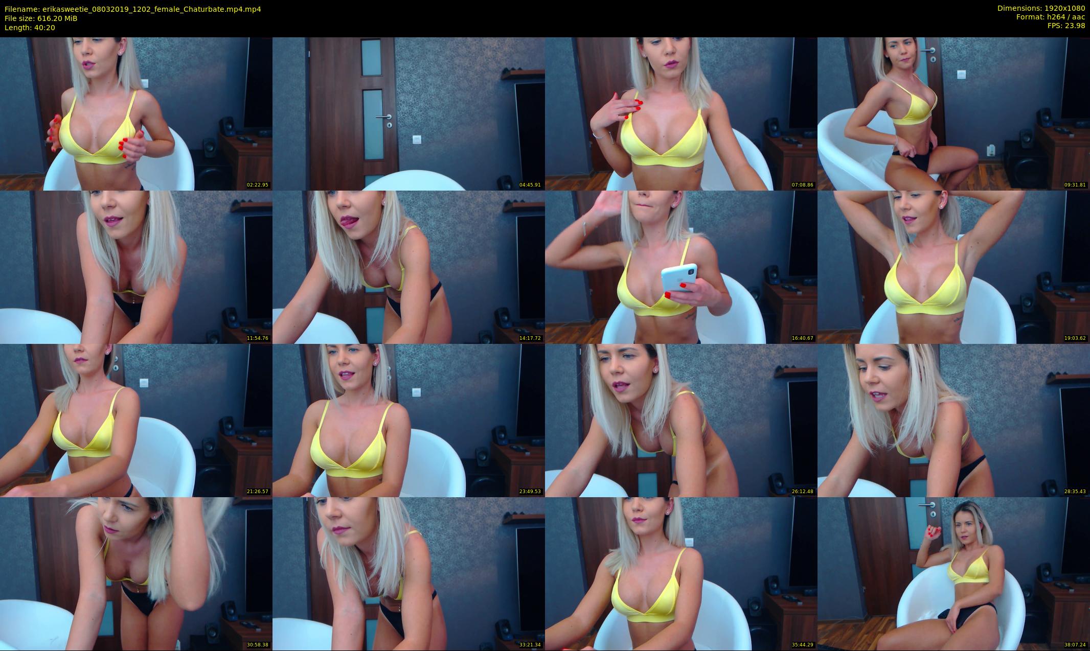 erikasweetie — 41 minute Chaturbate female cam show recording, 1080p, Mar 8, 2019