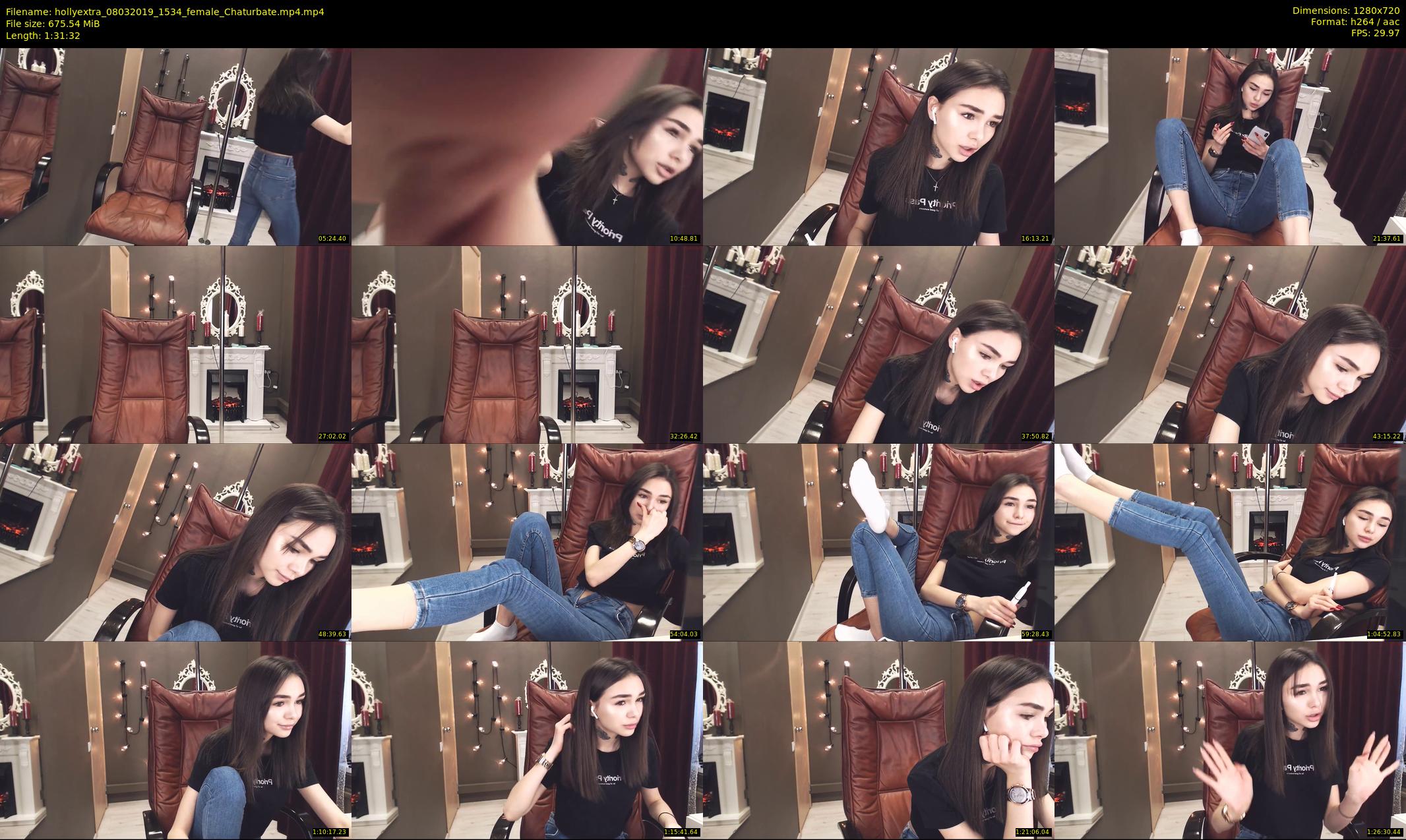 hollyextra — 92 minute Chaturbate female cam show recording, 720p, Mar 8, 2019