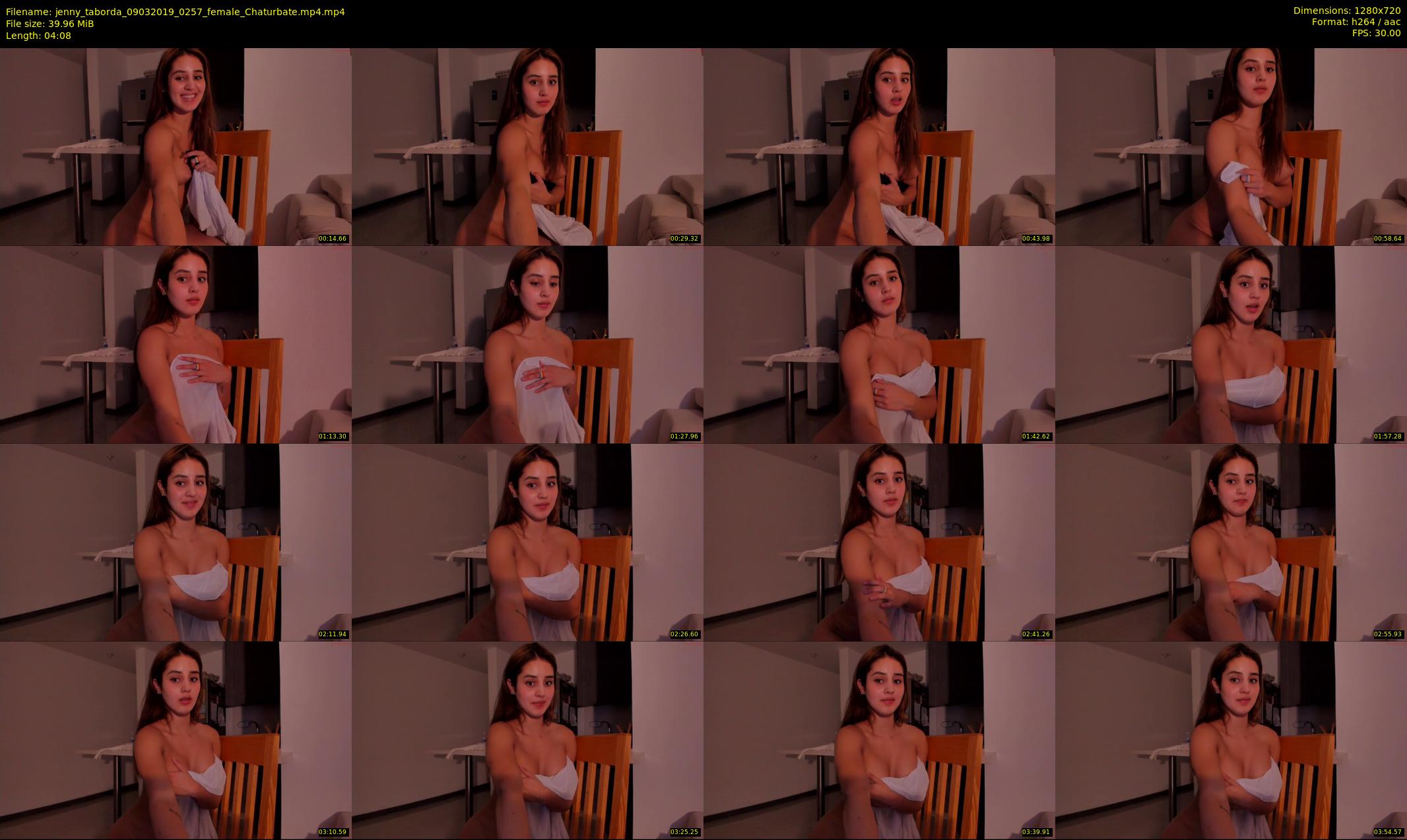 jenny_taborda — 5 minute Chaturbate female cam show recording, 720p, Mar 9, 2019