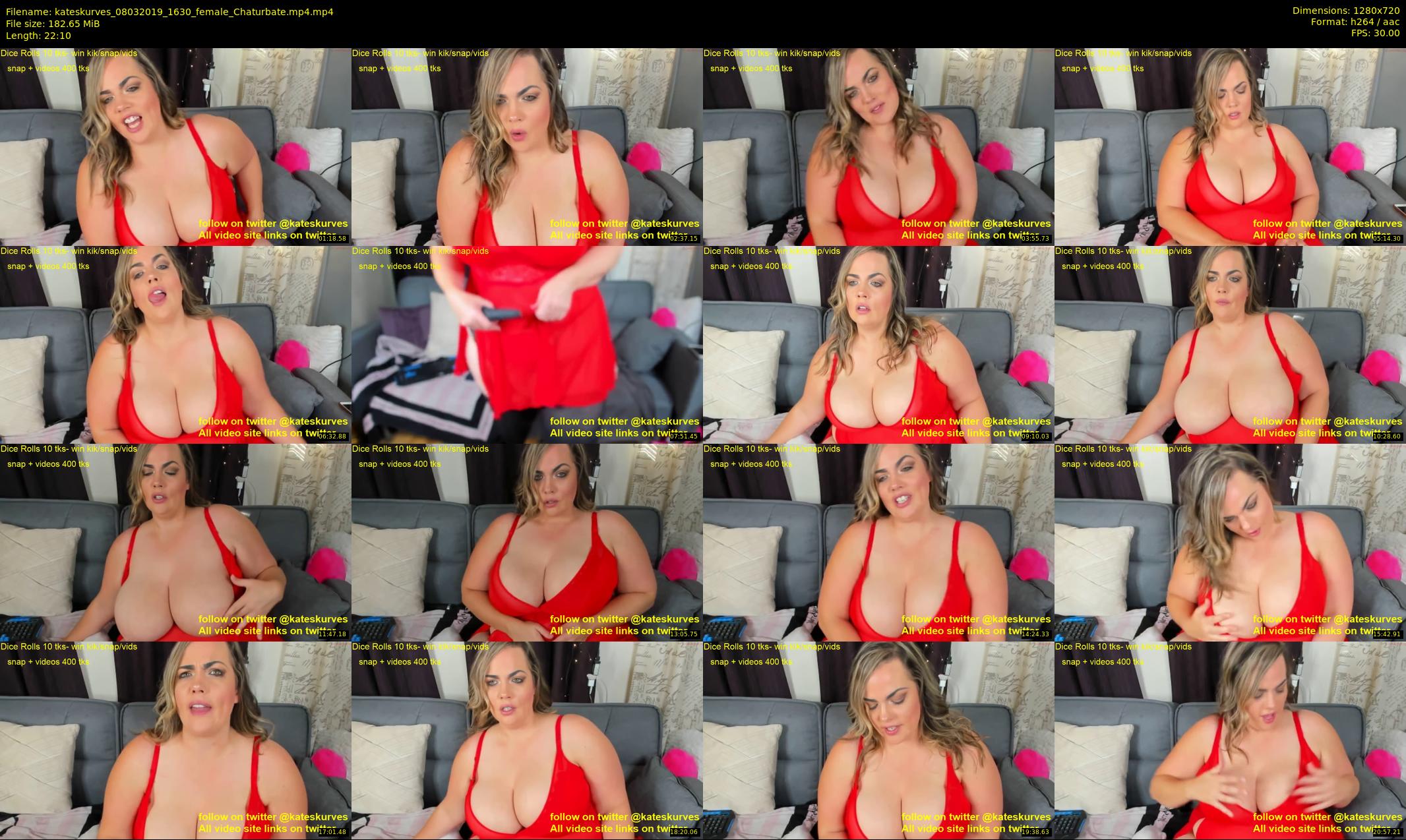 kateskurves — 23 minute Chaturbate female cam show recording, 720p, Mar 8, 2019