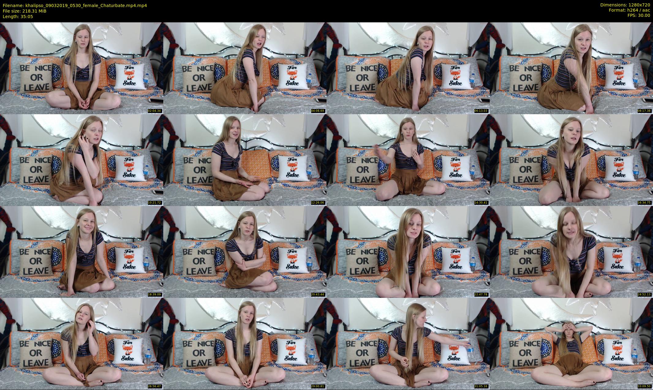 khalipso — 36 minute Chaturbate female cam show recording, 720p, Mar 9, 2019