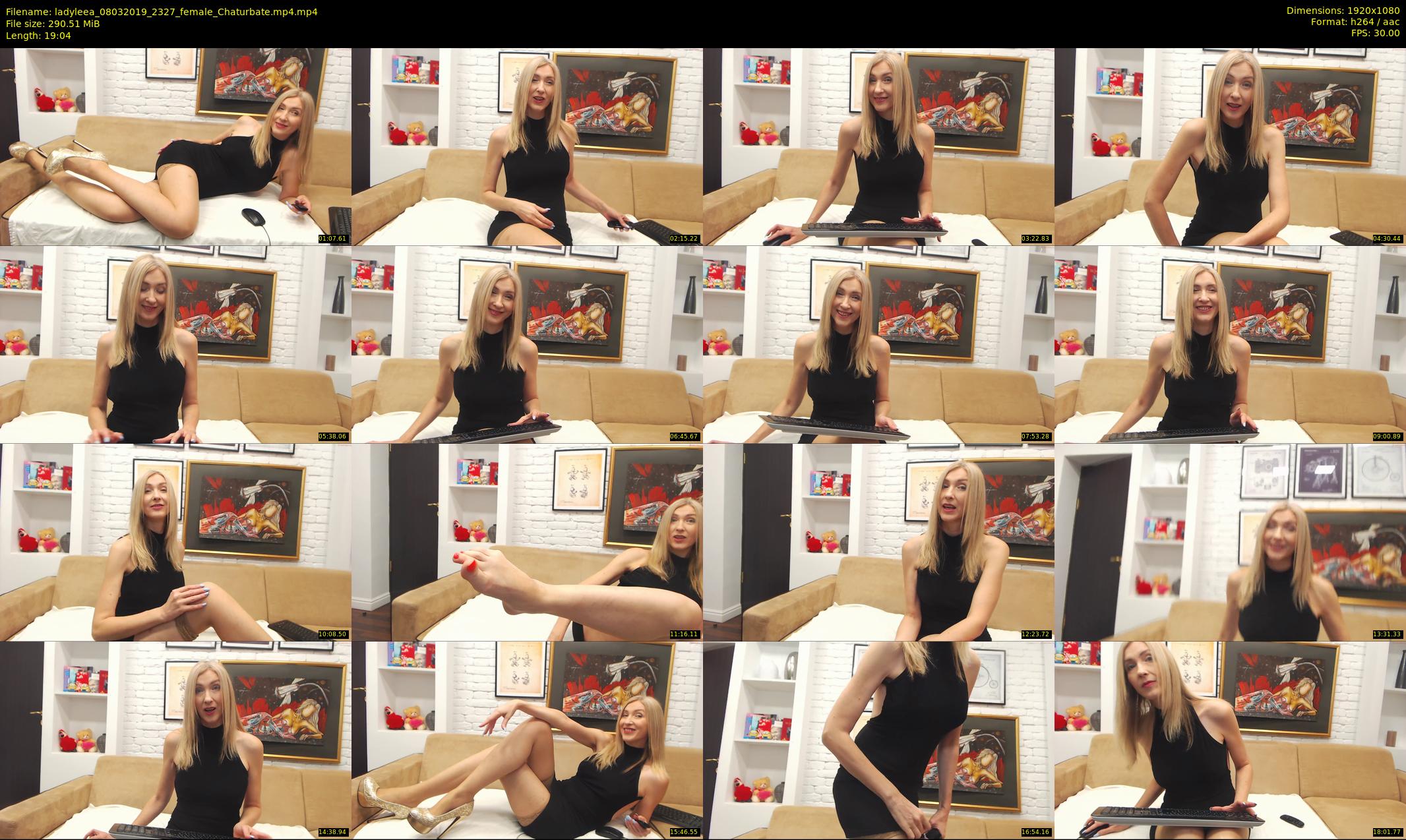 ladyleea — 20 minute Chaturbate female cam show recording, 1080p, Mar 8, 2019