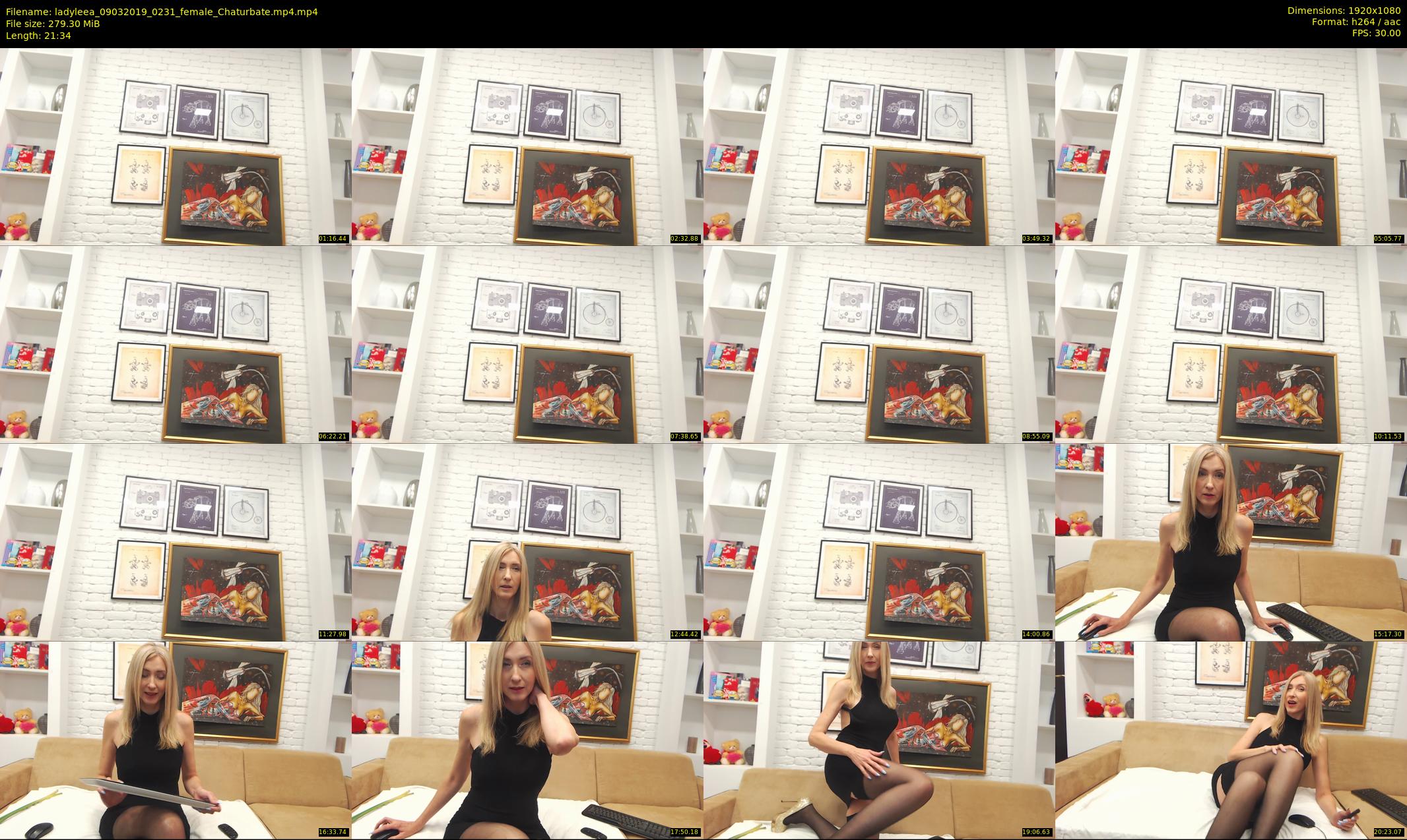 ladyleea — 22 minute Chaturbate female cam show recording, 1080p, Mar 9, 2019
