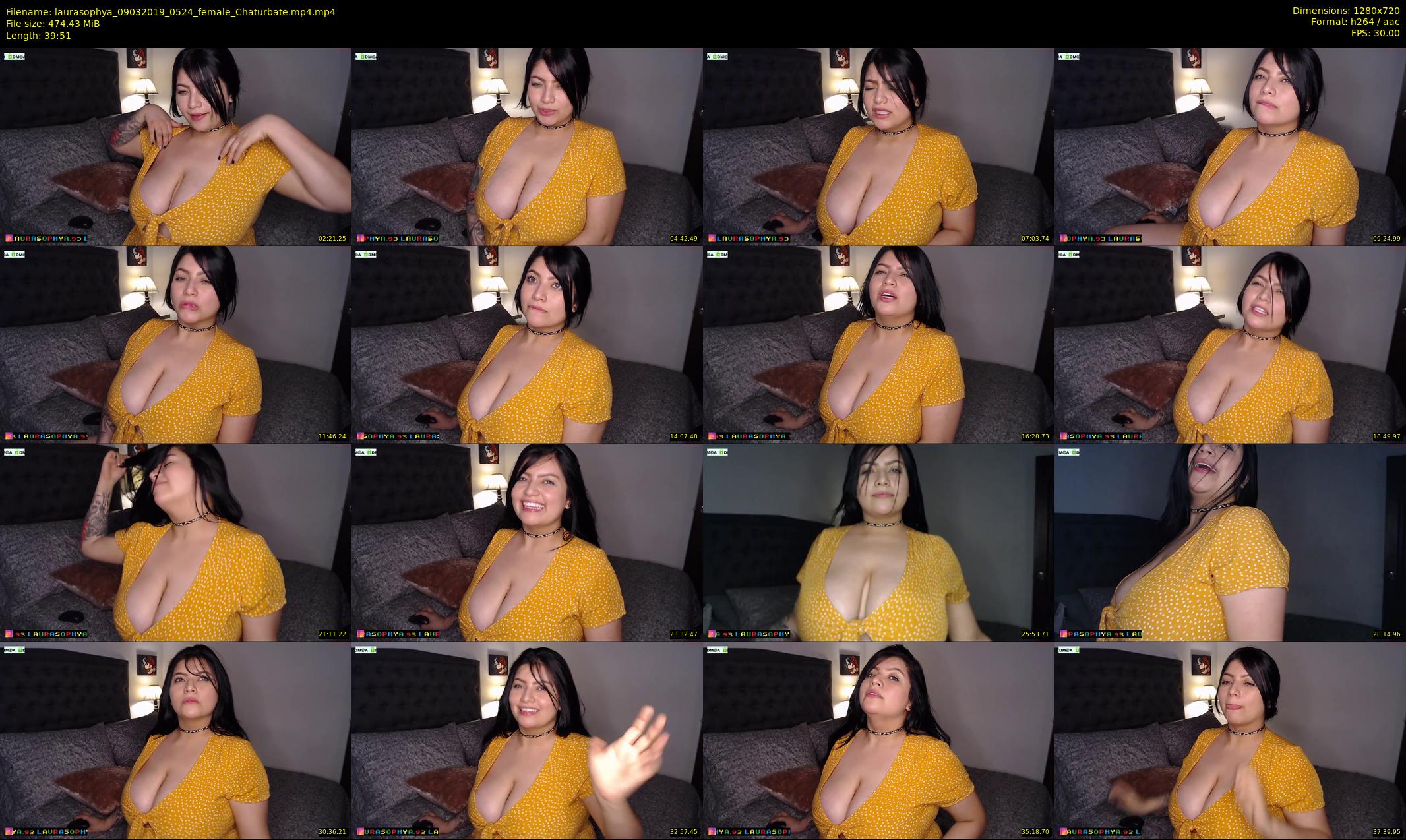 laurasophya — 40 minute Chaturbate female cam show recording, 720p, Mar 9, 2019