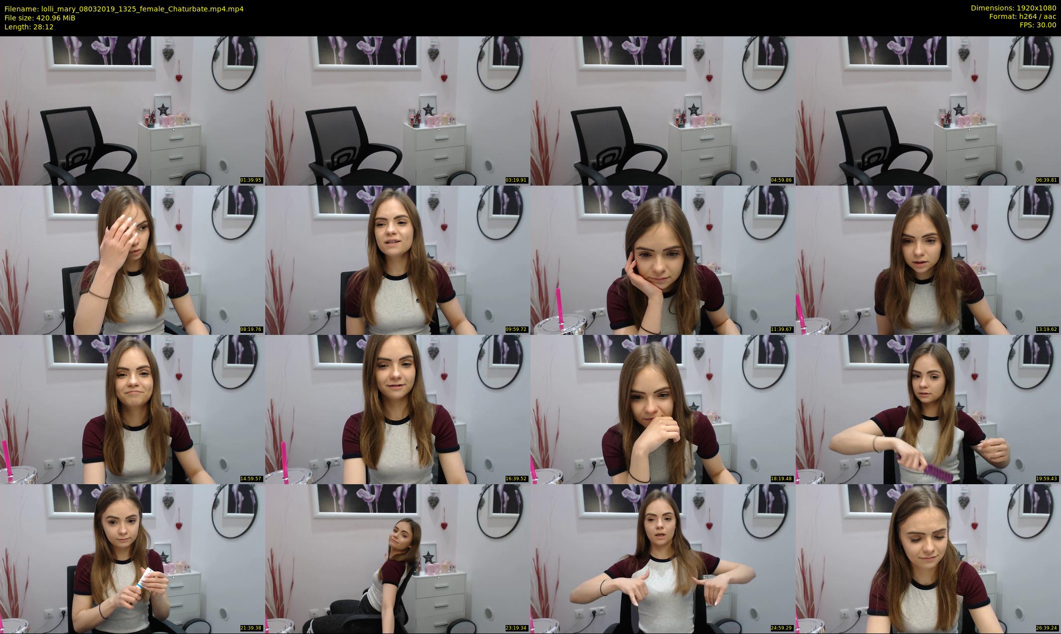 lolli_mary — 29 minute Chaturbate female cam show recording, 1080p, Mar 8, 2019