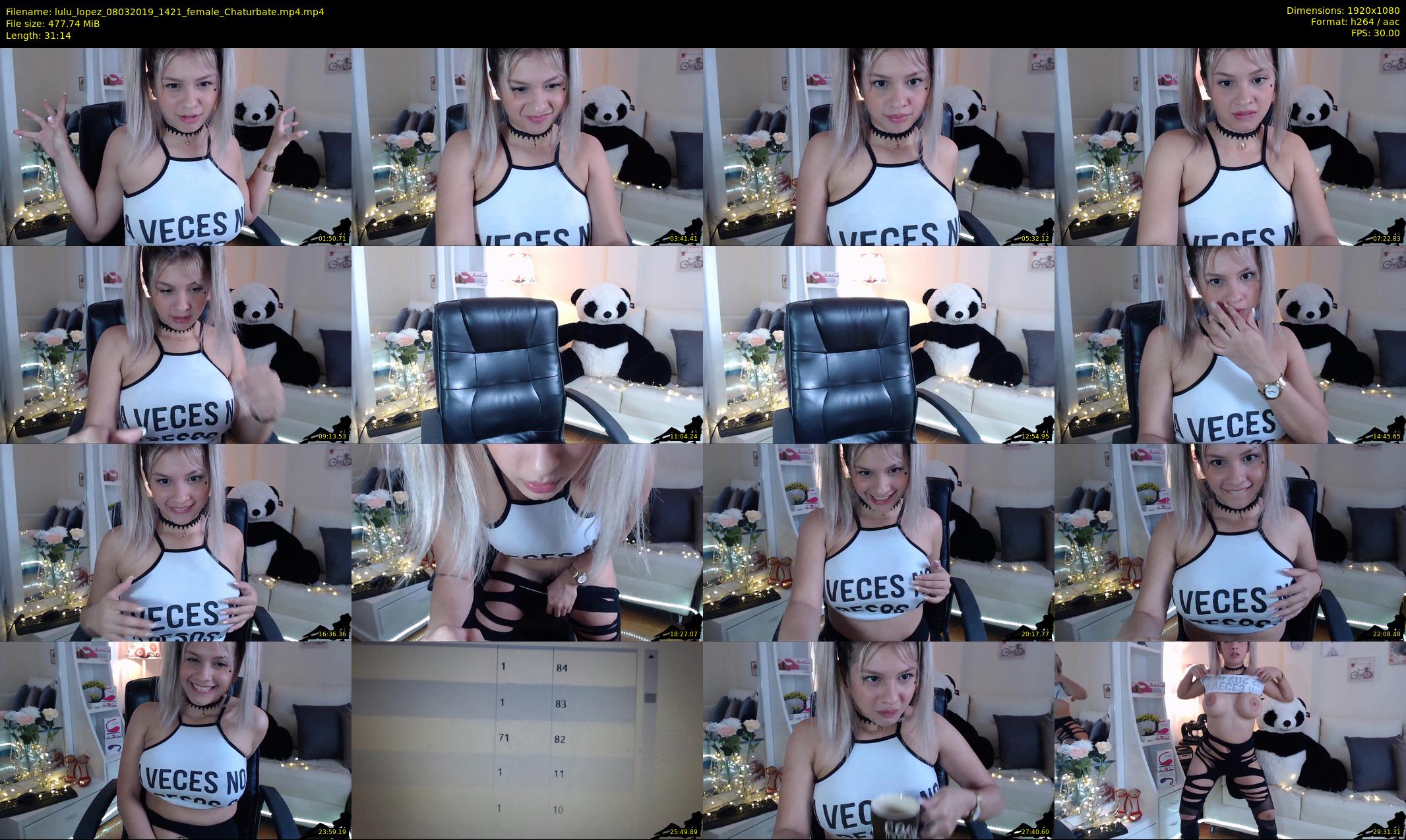 lulu_lopez — 32 minute Chaturbate female cam show recording, 1080p, Mar 8, 2019