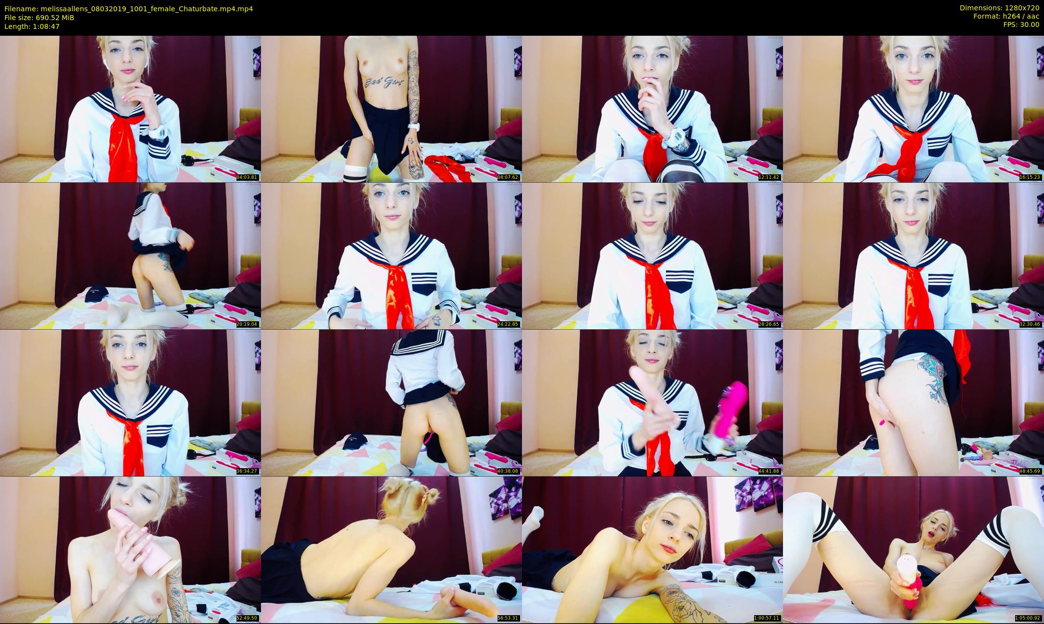 melissaallens — 69 minute Chaturbate female cam show recording, 720p, Mar 8, 2019