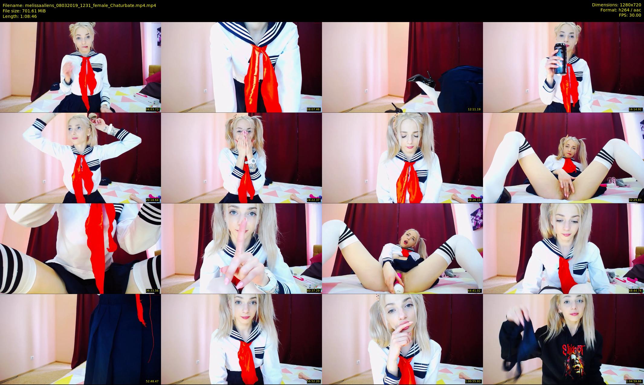 melissaallens — 69 minute Chaturbate female cam show recording, 720p, Mar 8, 2019