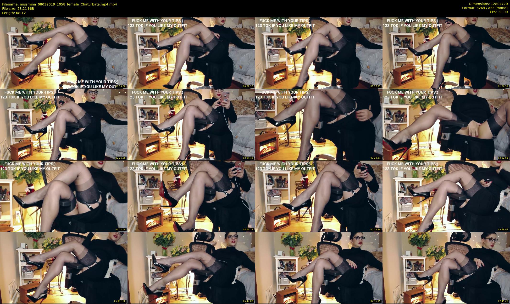 missmina — 9 minute Chaturbate female cam show recording, 720p, Mar 8, 2019
