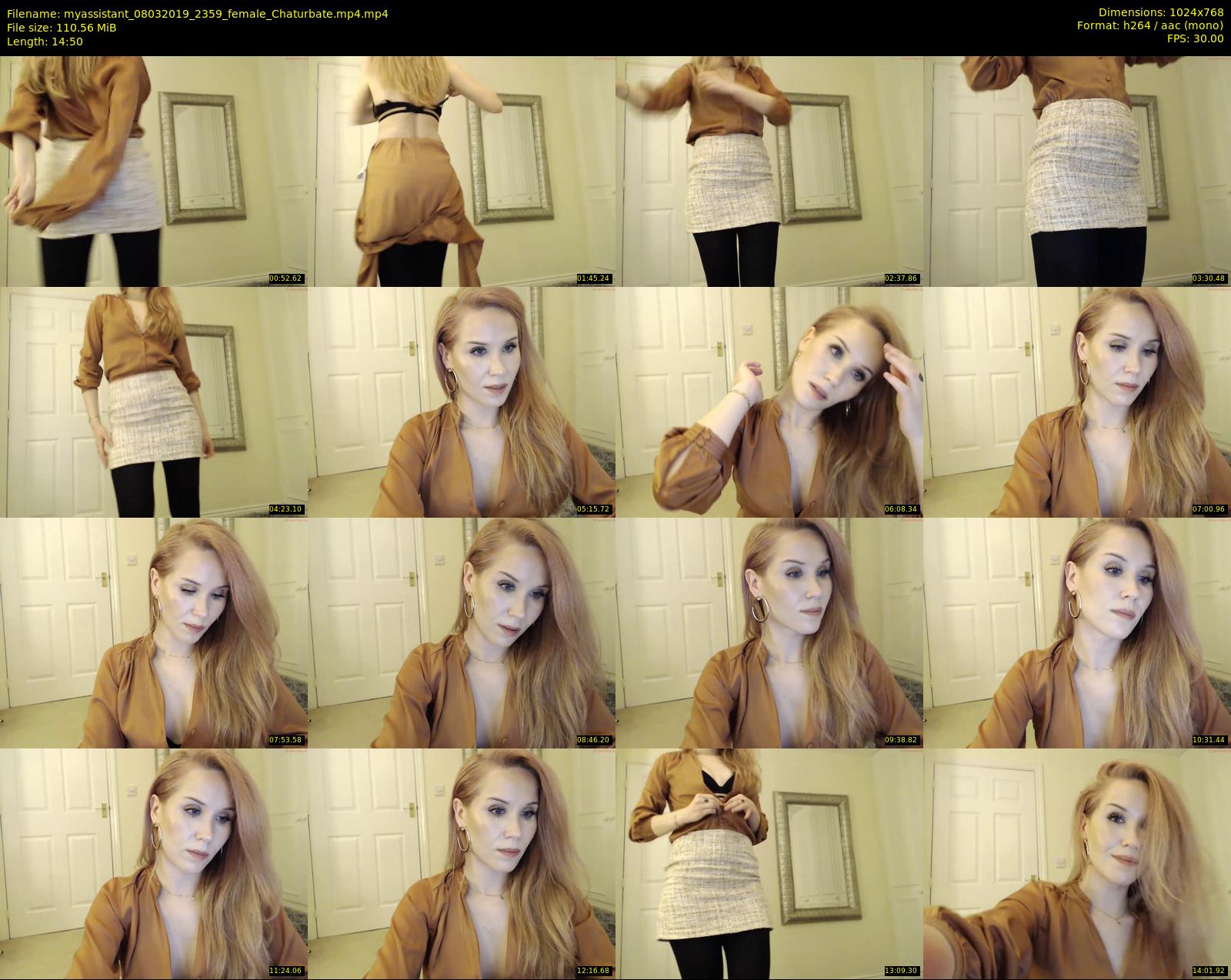 myassistant — 15 minute Chaturbate female cam show recording, 720p, Mar 8, 2019