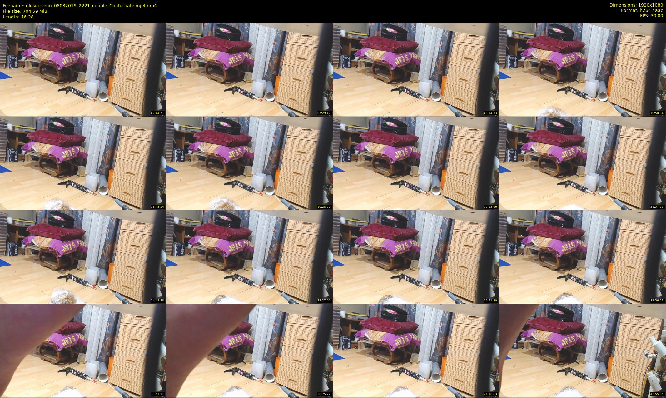 olesia_sean — 47 minute Chaturbate couple cam show recording, 1080p, Mar 8, 2019