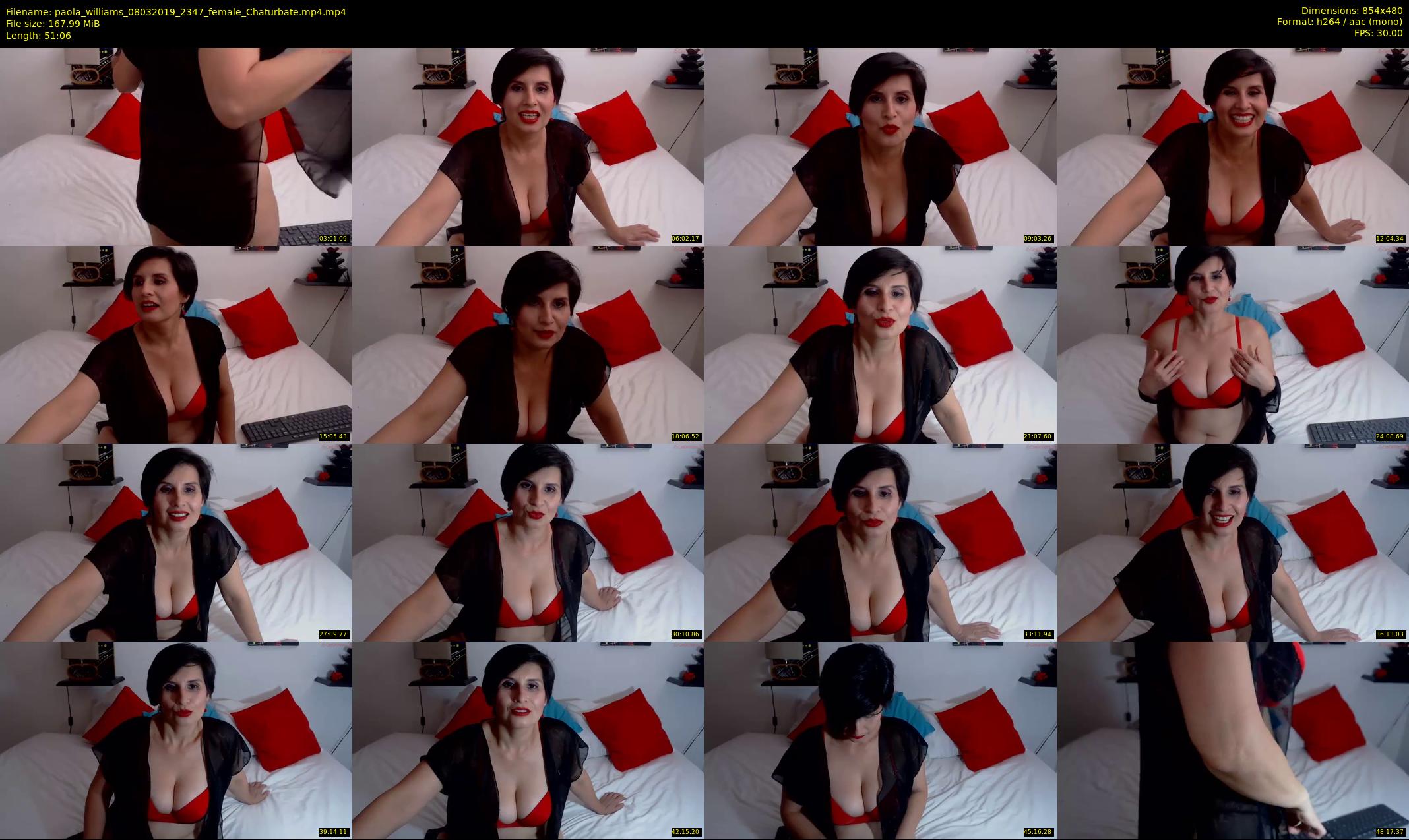 paola_williams — 52 minute Chaturbate female cam show recording, 480p, Mar 8, 2019