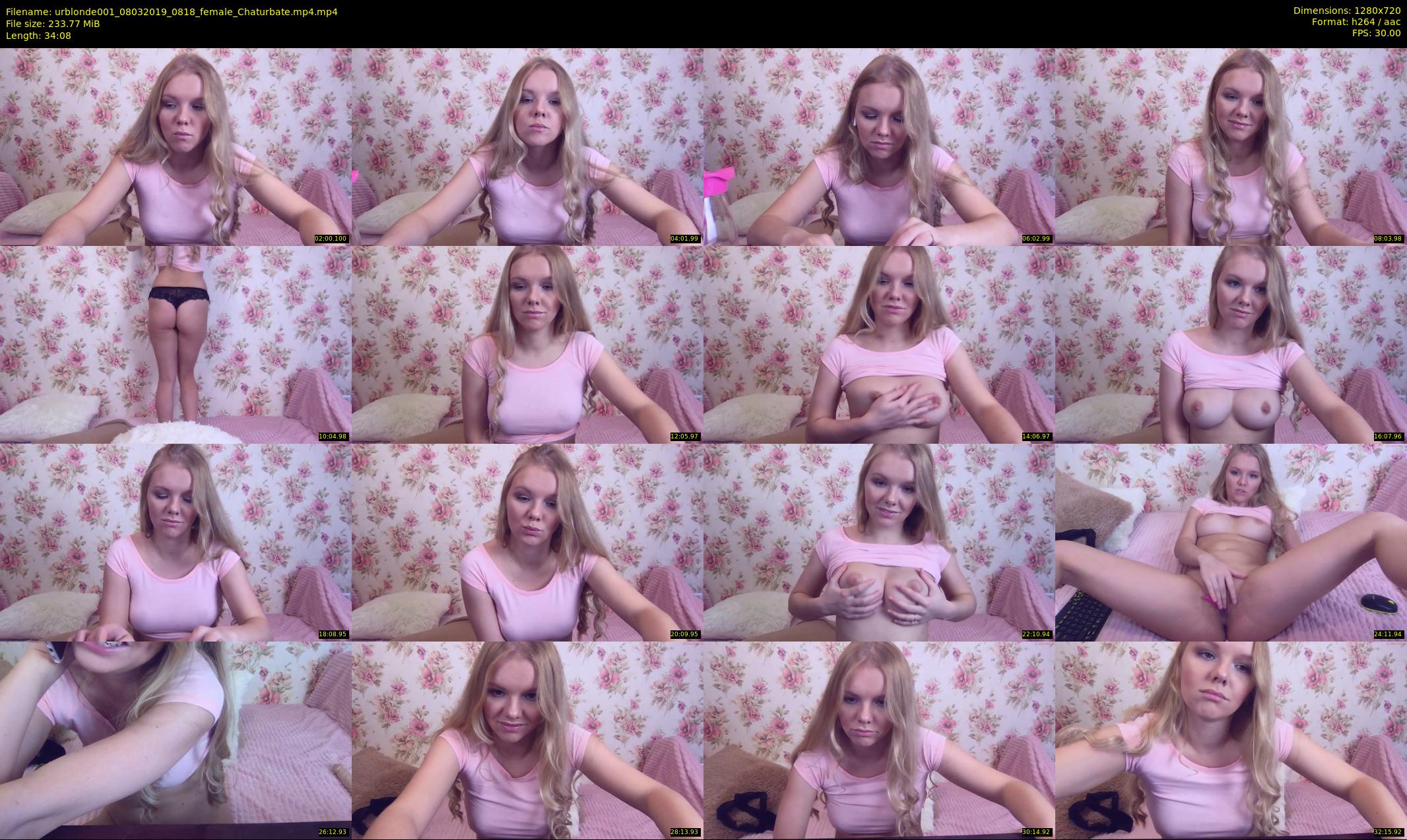 urblonde001 — 35 minute Chaturbate female cam show recording, 720p, Mar 8, 2019