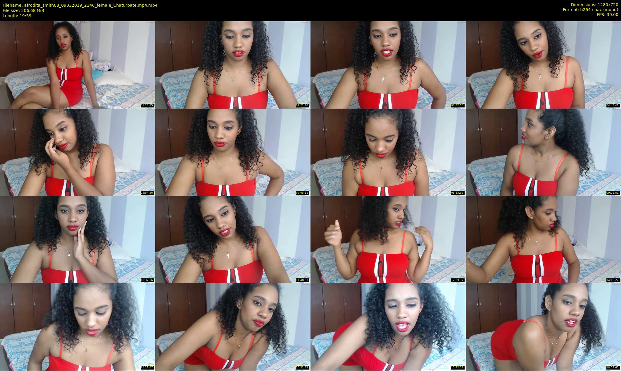 afrodita_smith08 — 20 minute Chaturbate female cam show recording, 720p, Mar 9, 2019
