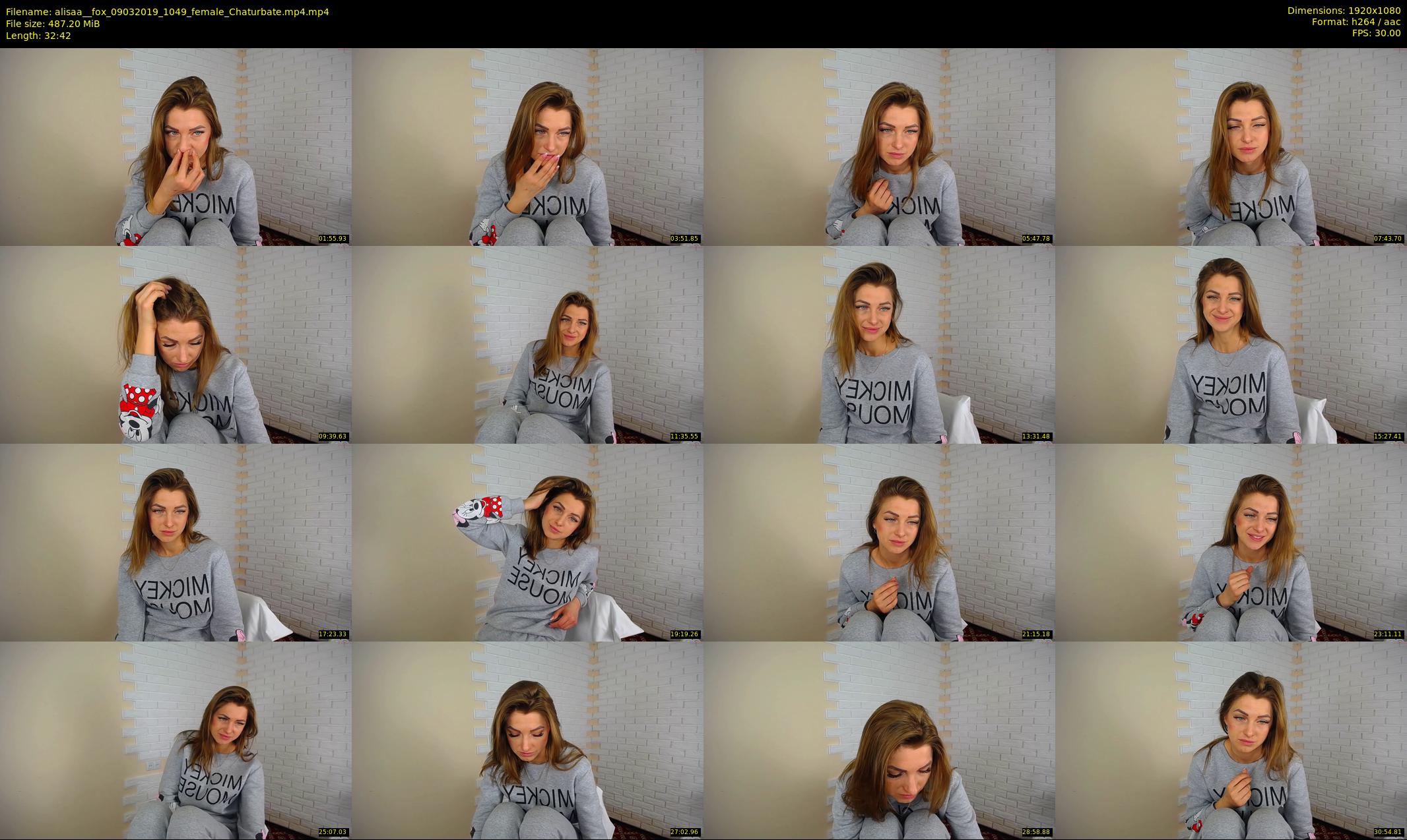 alisaa__fox — 33 minute Chaturbate female cam show recording, 1080p, Mar 9, 2019