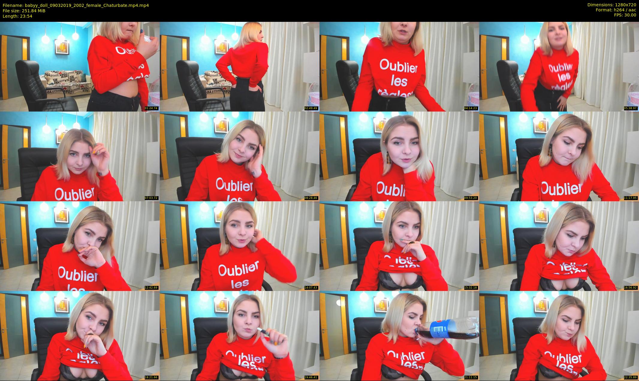babyy_doll — 24 minute Chaturbate female cam show recording, 720p, Mar 9, 2019