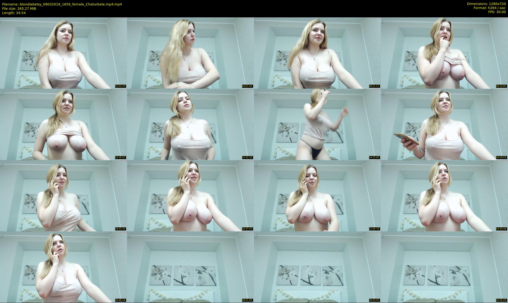 blondiebetsy — 35 minute Chaturbate female cam show recording, 720p, Mar 9, 2019