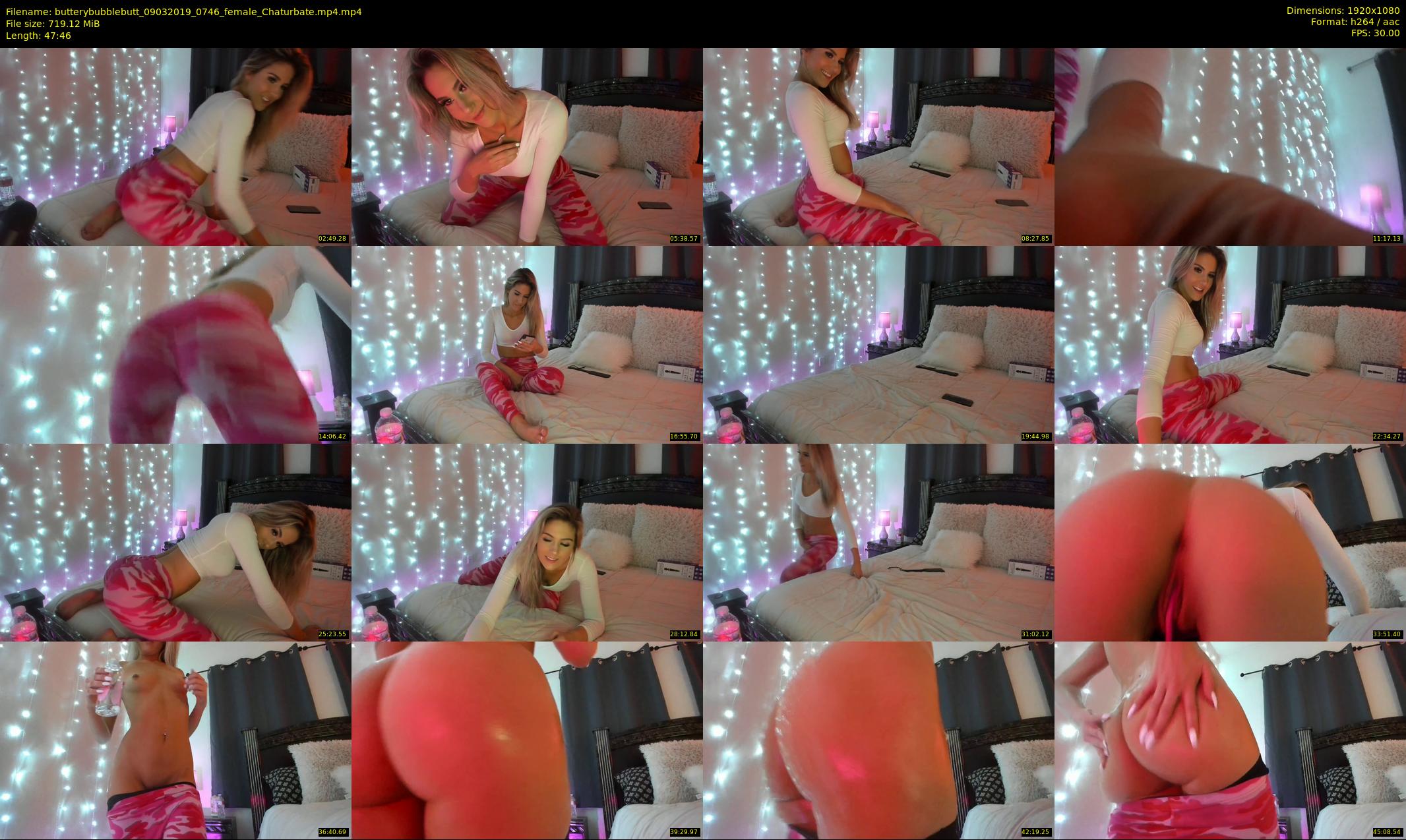 butterybubblebutt — 48 minute Chaturbate couple cam show recording, 1080p, Mar 9, 2019