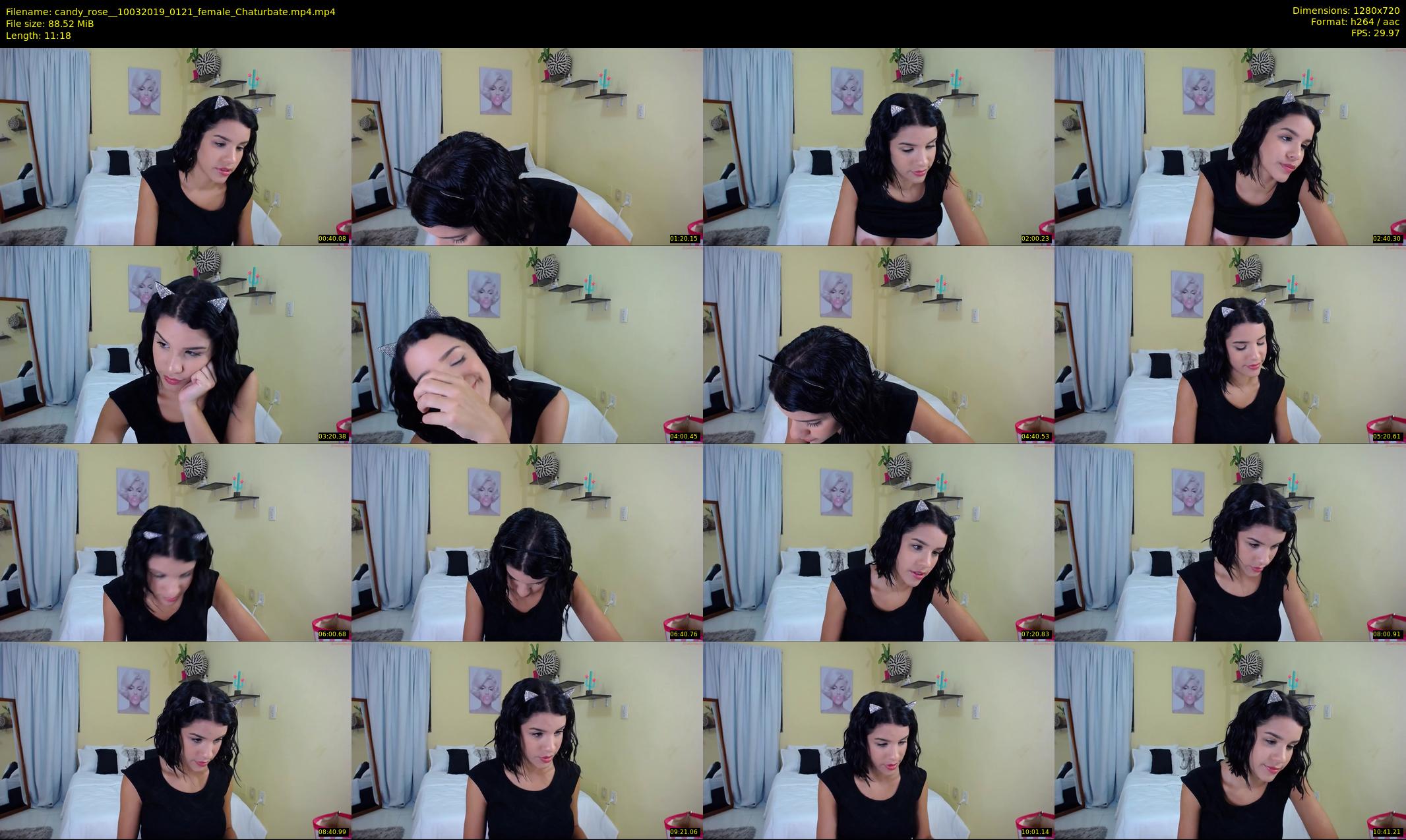 candy_rose_ — 12 minute Chaturbate female cam show recording, 720p, Mar 10, 2019