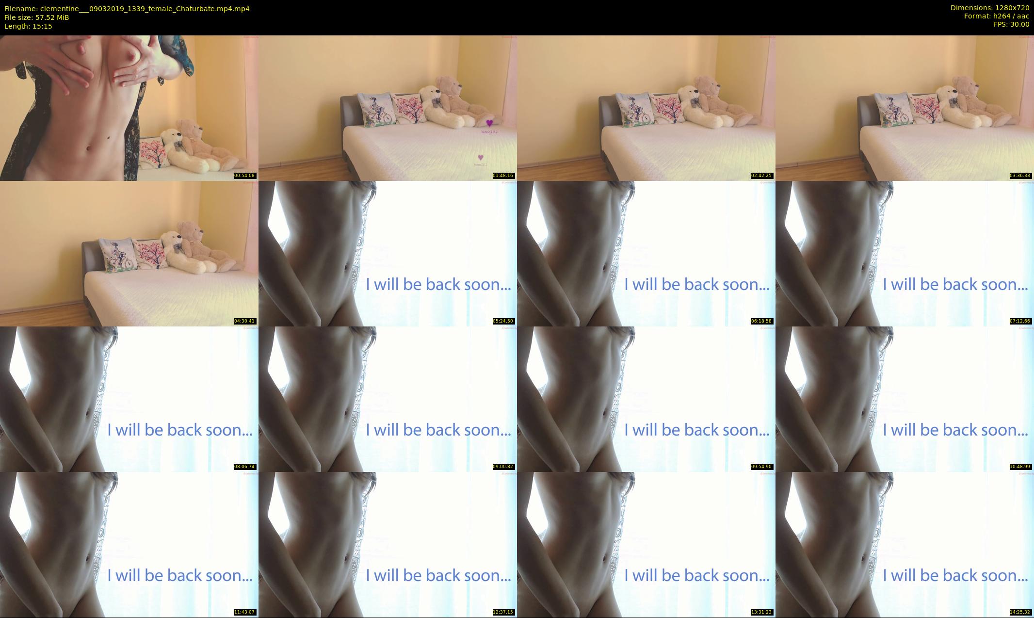 clementine__ — 16 minute Chaturbate female cam show recording, 720p, Mar 9, 2019