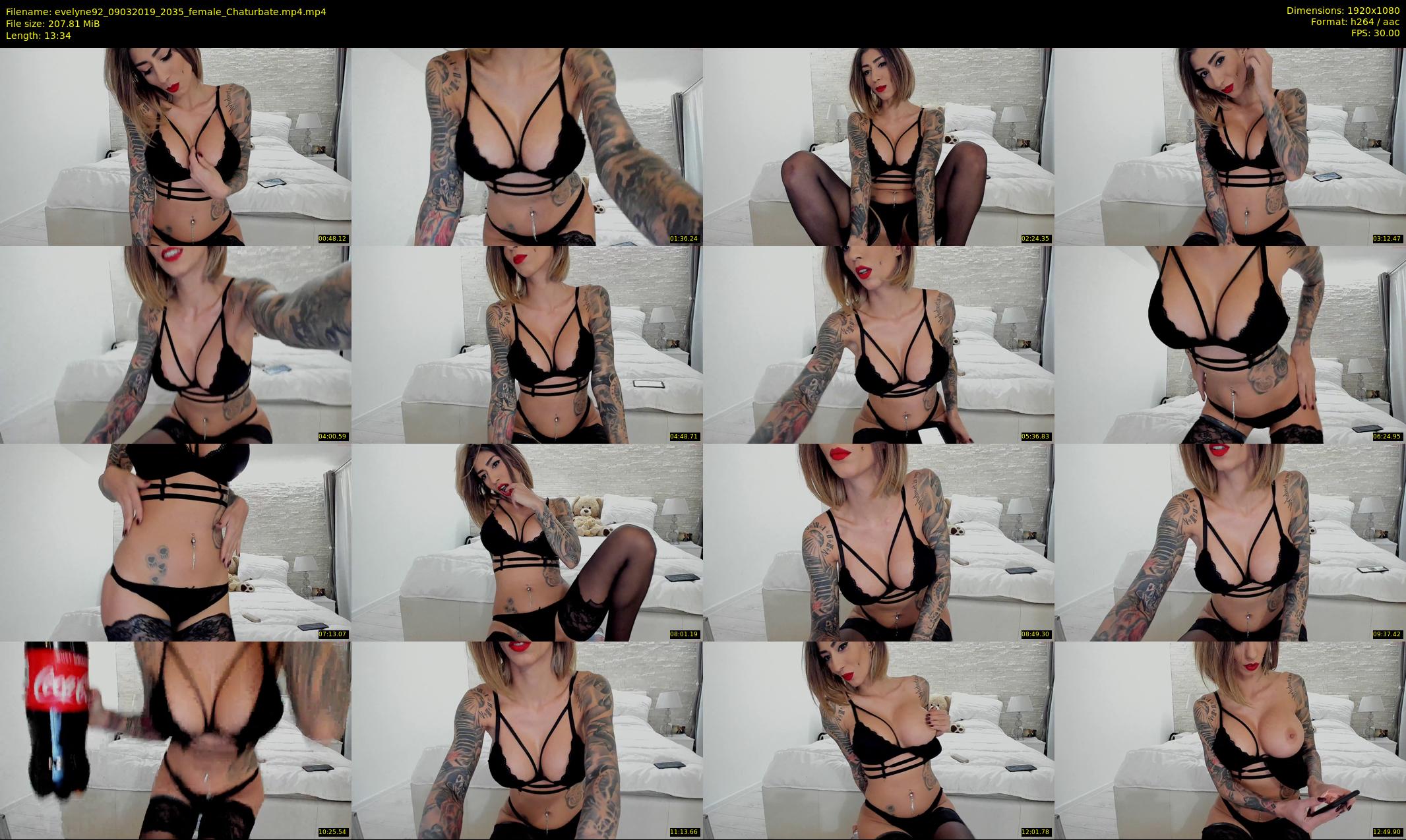 evelyne92 — 14 minute Chaturbate female cam show recording, 1080p, Mar 9, 2019