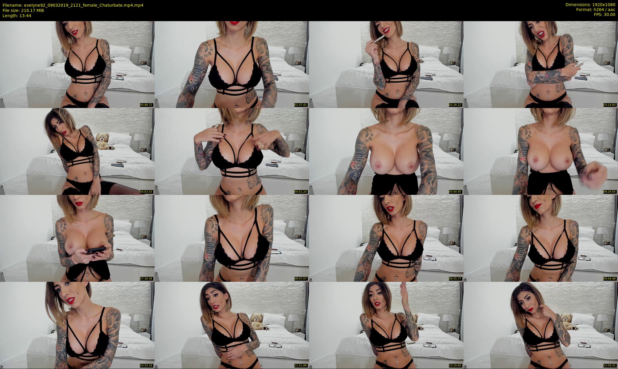 evelyne92 — 14 minute Chaturbate female cam show recording, 1080p, Mar 9, 2019