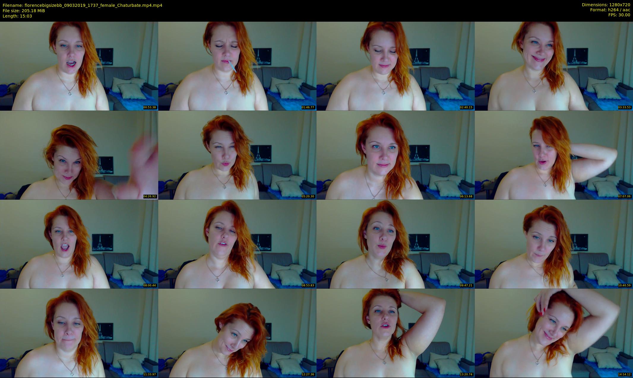 florencebigsizebb — 16 minute Chaturbate female cam show recording, 720p, Mar 9, 2019