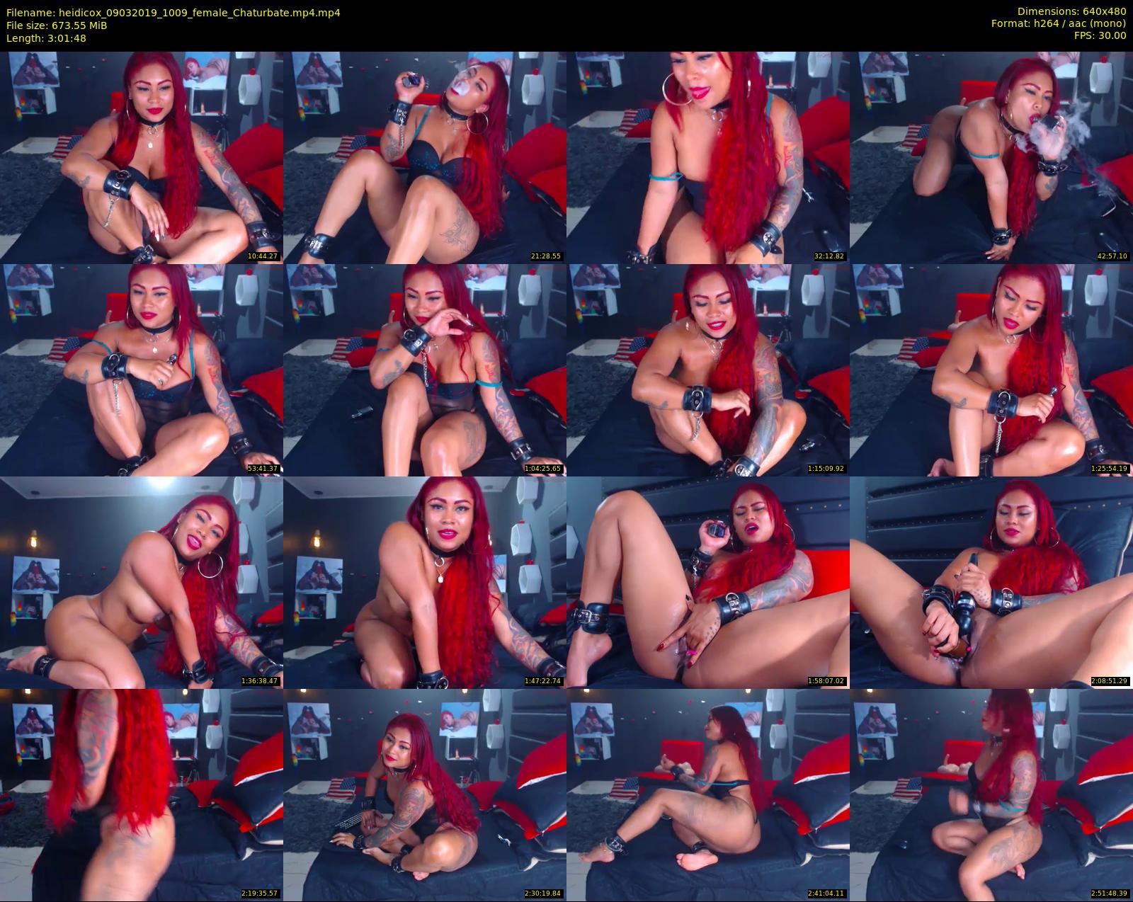 heidicox — 182 minute Chaturbate female cam show recording, 480p, Mar 9, 2019