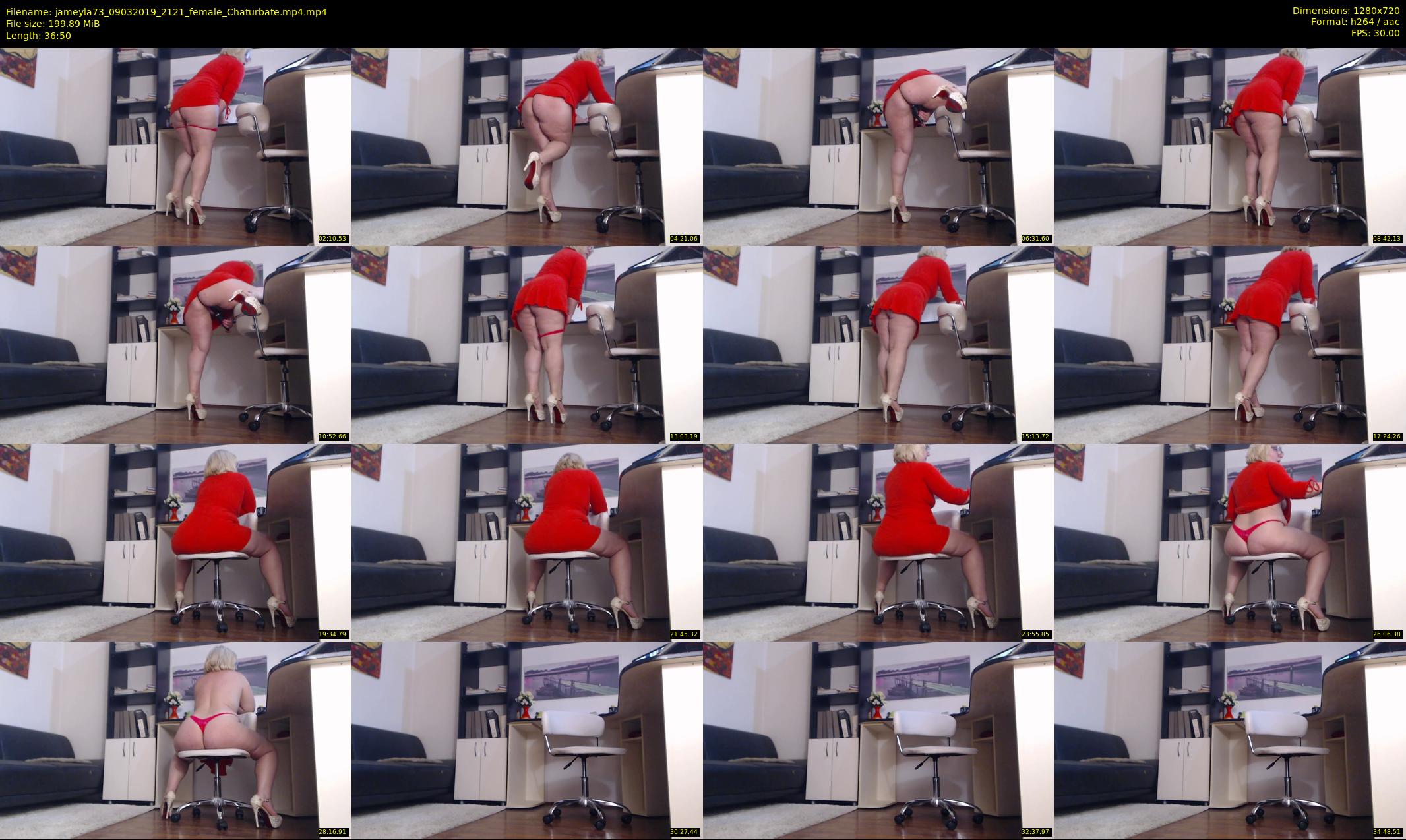 jameyla73 — 37 minute Chaturbate female cam show recording, 720p, Mar 9, 2019