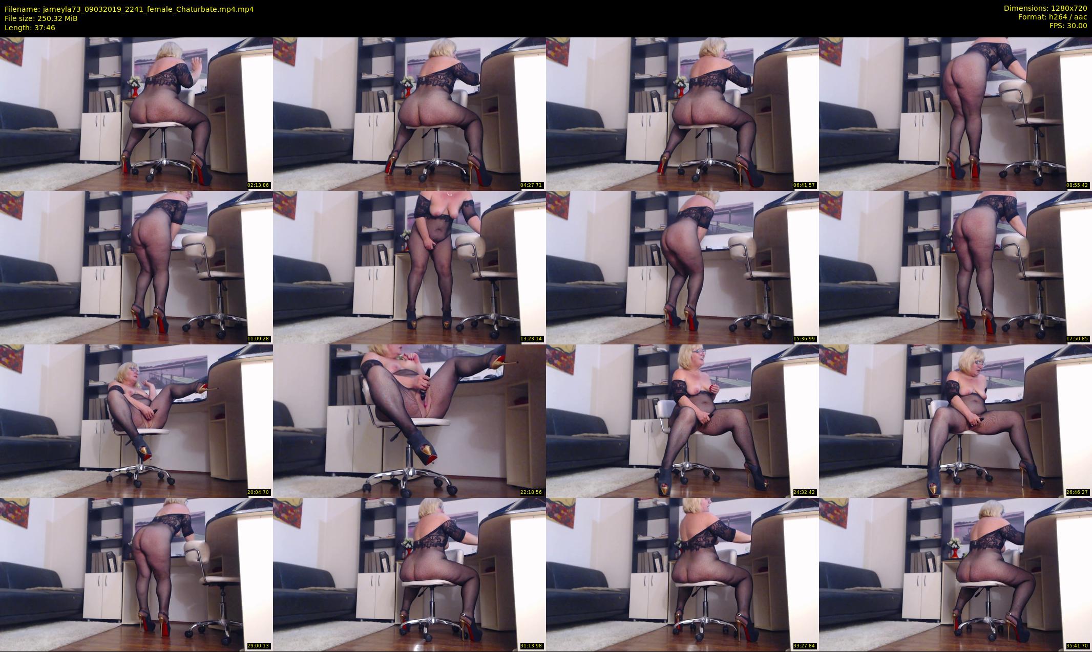 jameyla73 — 38 minute Chaturbate female cam show recording, 720p, Mar 9, 2019