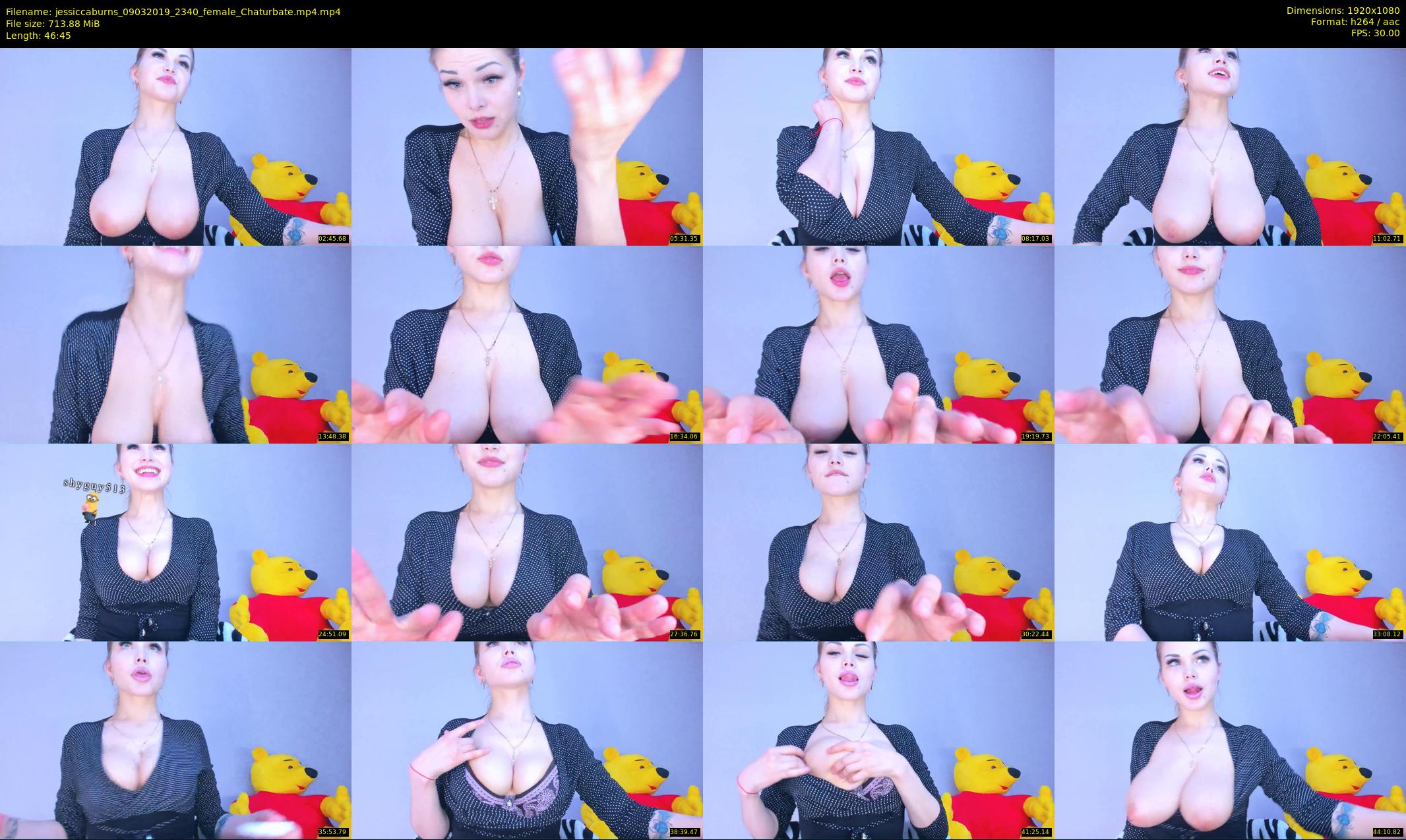 jessiccaburns — 47 minute Chaturbate female cam show recording, 1080p, Mar 9, 2019