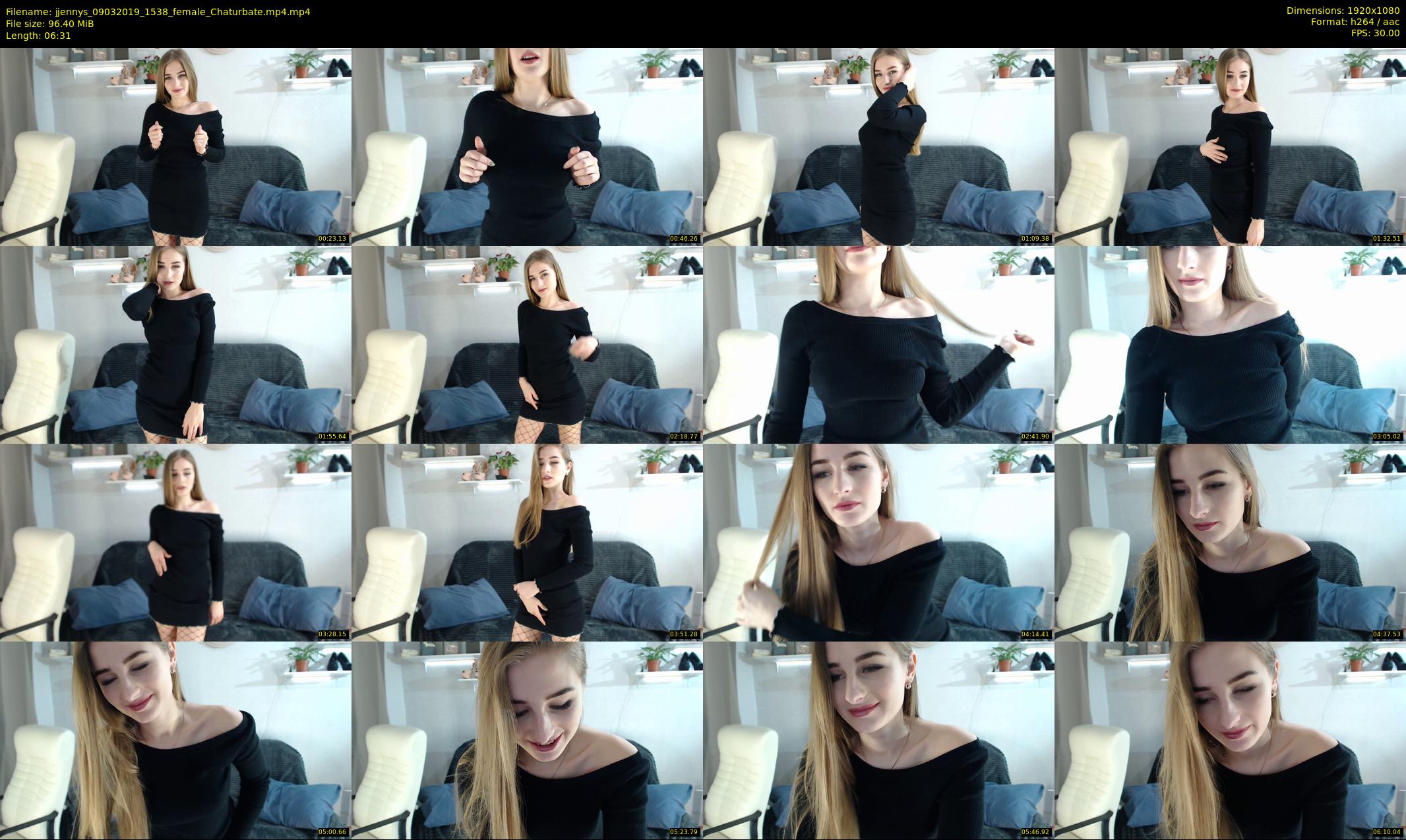 jjennys — 7 minute Chaturbate female cam show recording, 1080p, Mar 9, 2019