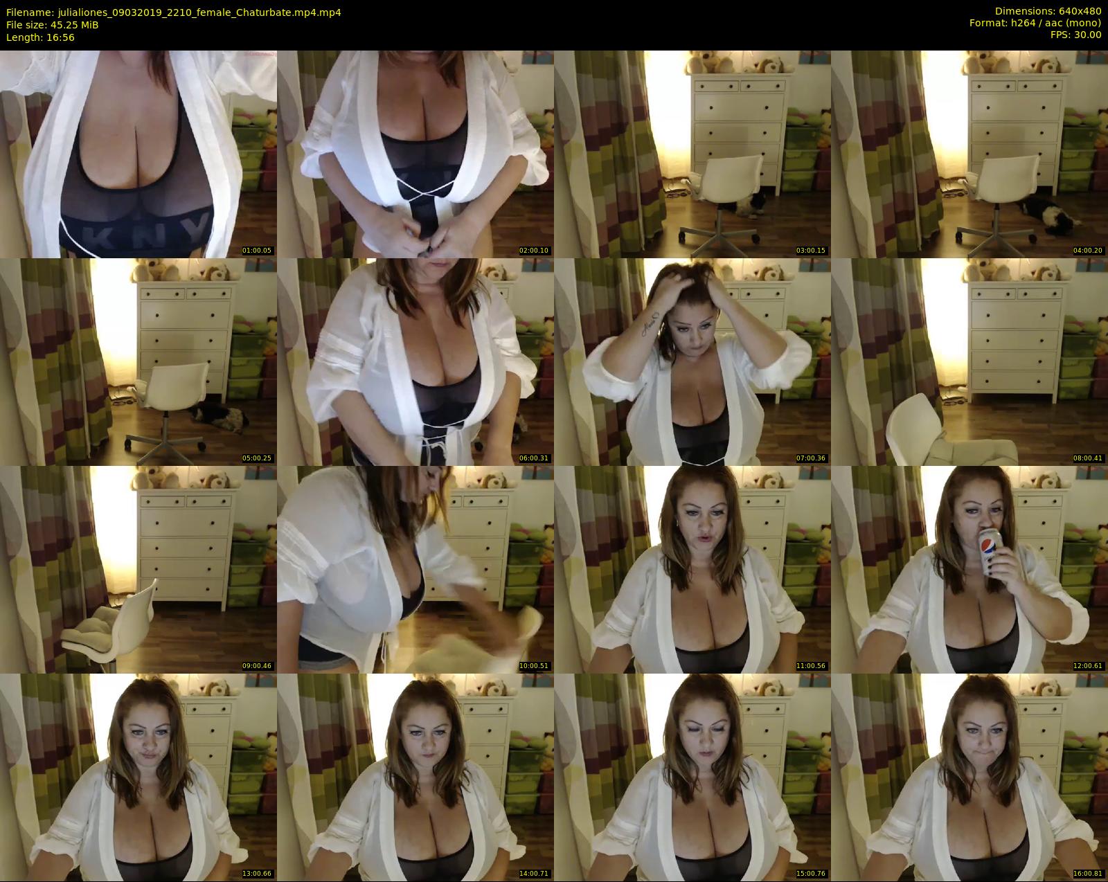 julialiones — 17 minute Chaturbate female cam show recording, 480p, Mar 9, 2019