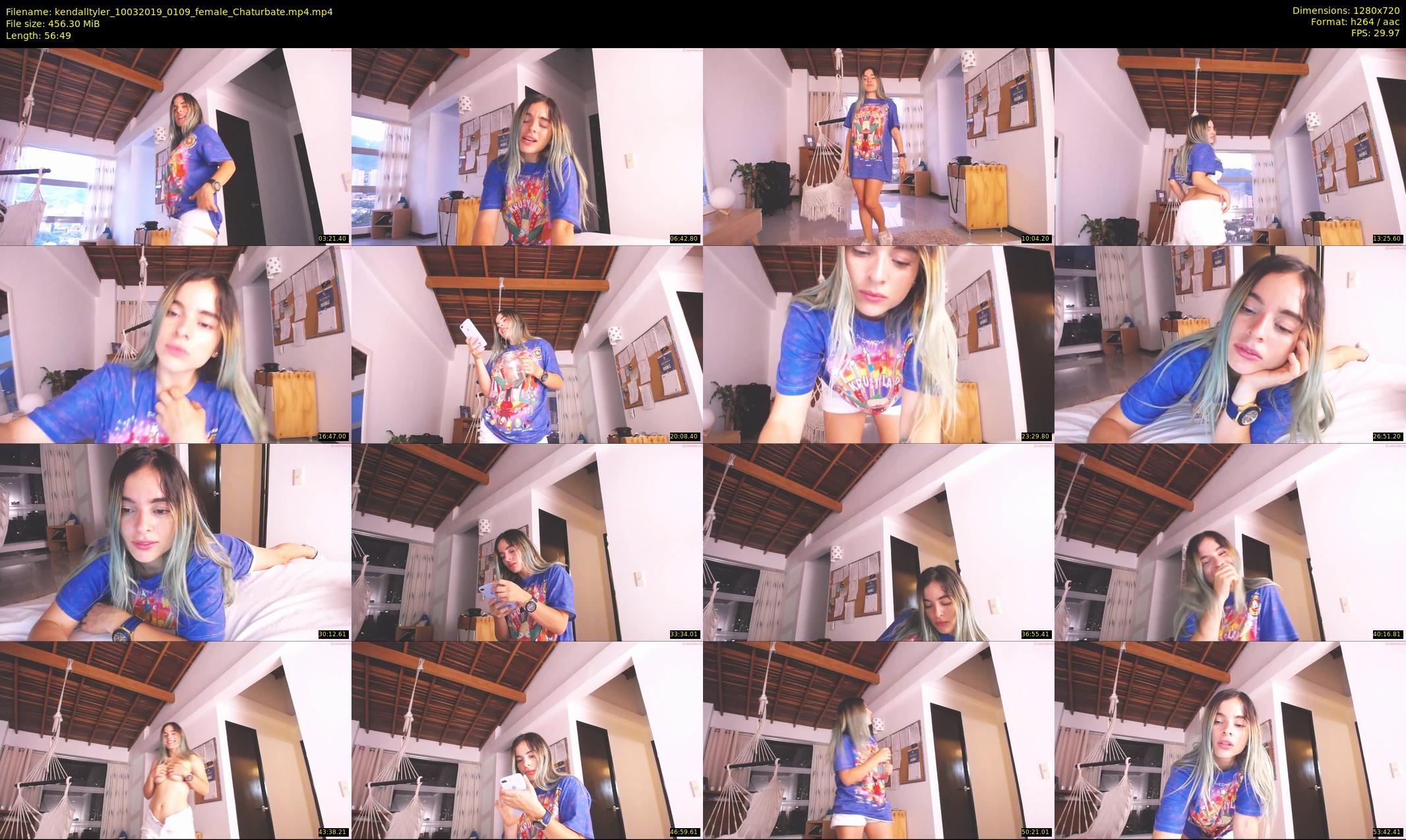 kendalltyler — 57 minute Chaturbate female cam show recording, 720p, Mar 10, 2019