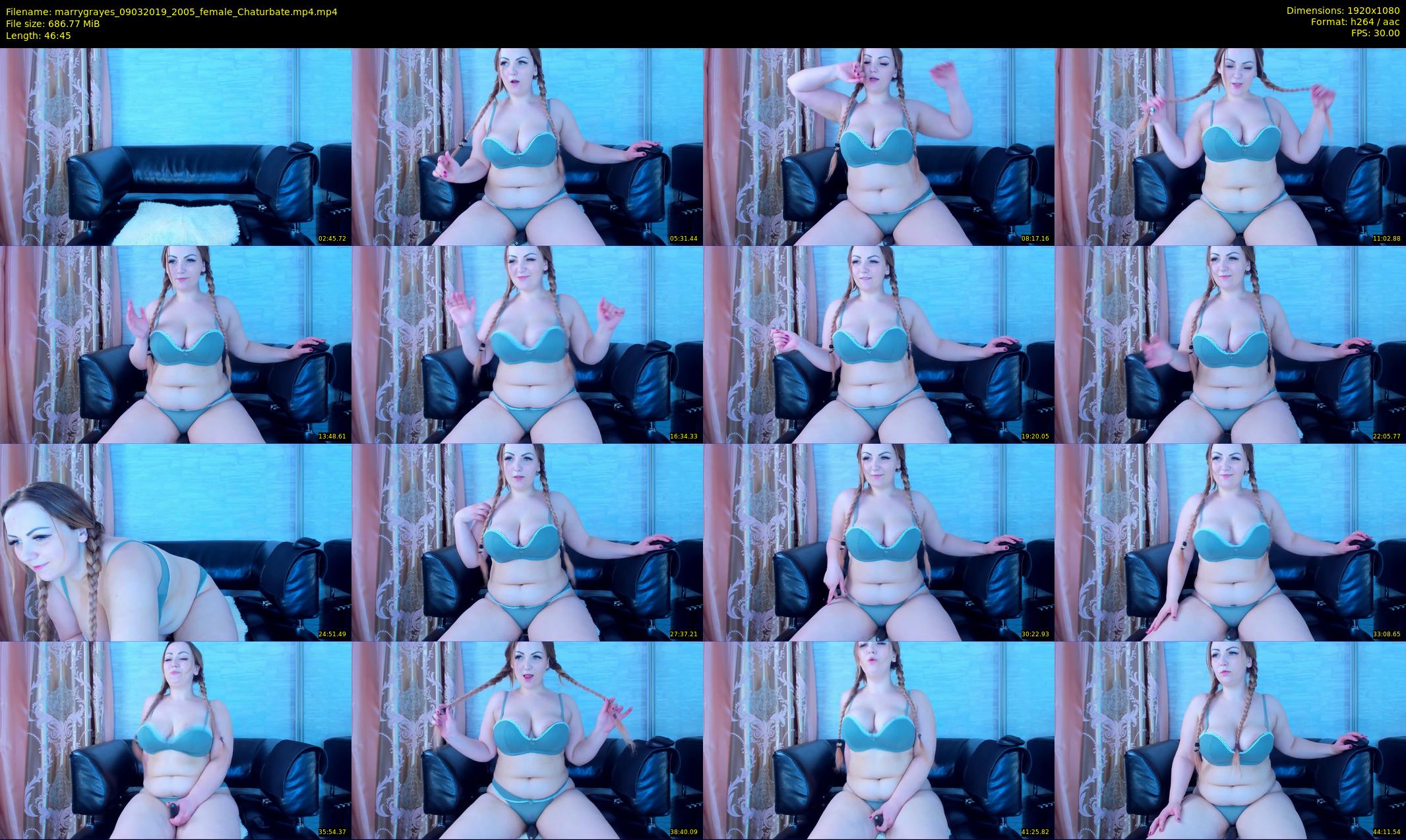 marrygrayes — 47 minute Chaturbate female cam show recording, 1080p, Mar 9, 2019