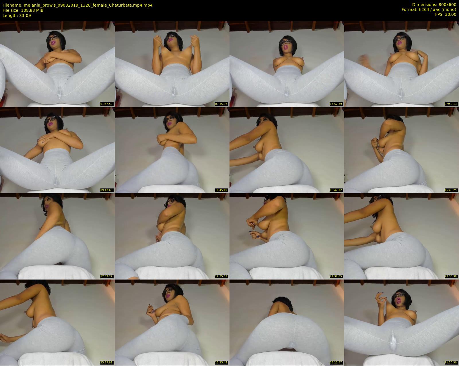 melania_browis — 34 minute Chaturbate female cam show recording, 480p, Mar 9, 2019