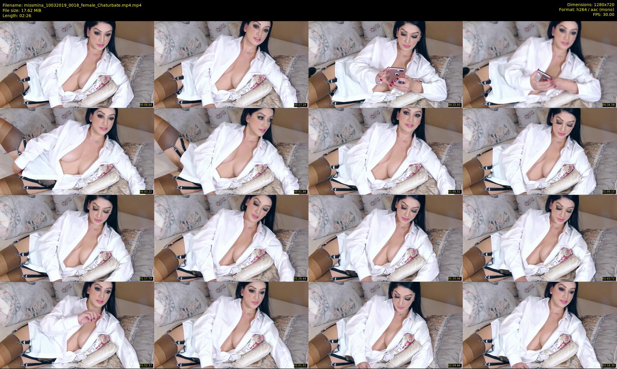 missmina — 3 minute Chaturbate female cam show recording, 720p, Mar 10, 2019