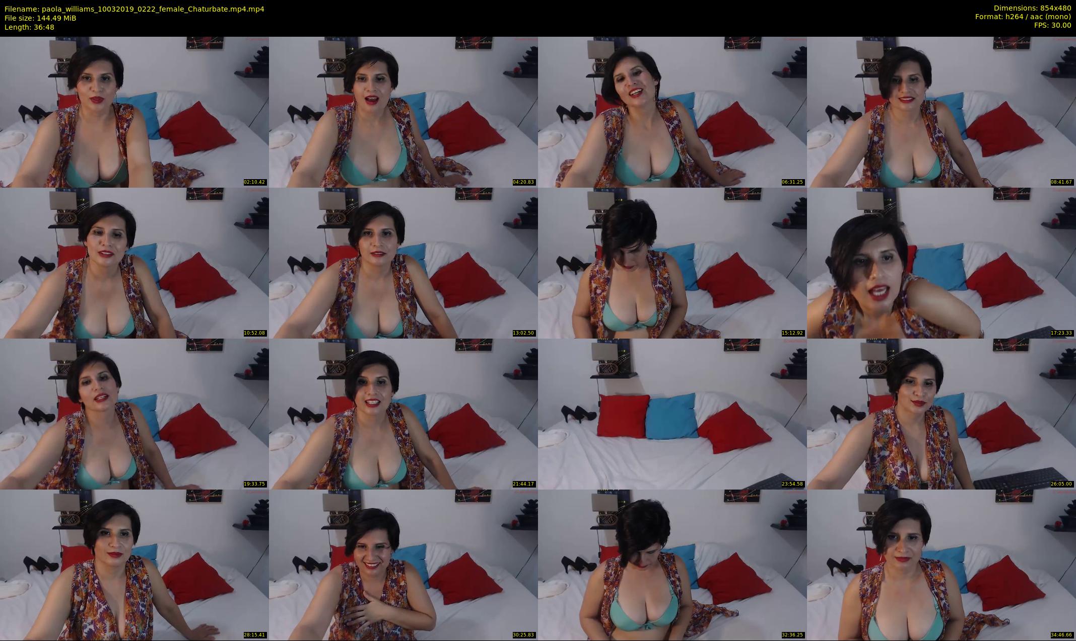 paola_williams — 37 minute Chaturbate female cam show recording, 480p, Mar 10, 2019